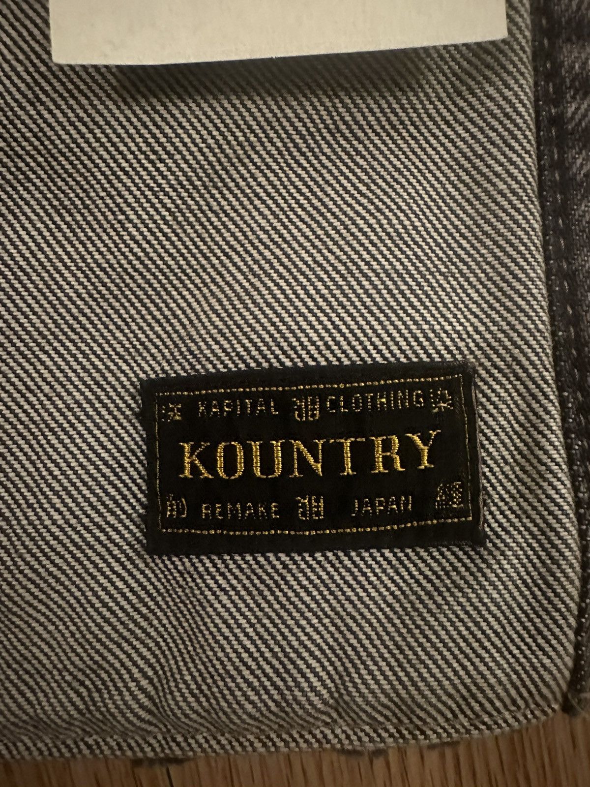 Kapital × Kapital Kountry 14Oz Black Denim 2Way ad Apron (RAINBOWY INSANE Remake) Size ONE SIZE - 10 Thumbnail