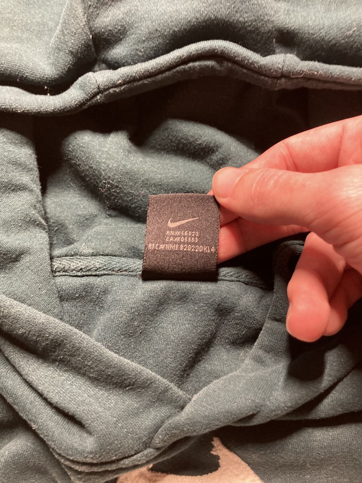 Nike × Vintage ⛩️nike hoodie custom fleece vintage y2k center big logo rare Size US XL / EU 56 / 4 - 9 Thumbnail