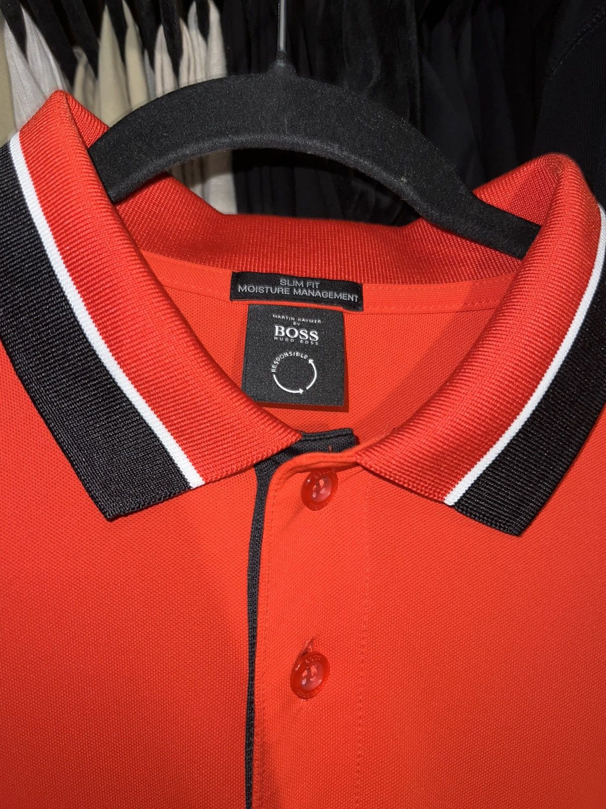 Hugo Boss Hugo Boss Red and Black polo shirt Size US M / EU 48-50 / 2 - 5 Thumbnail