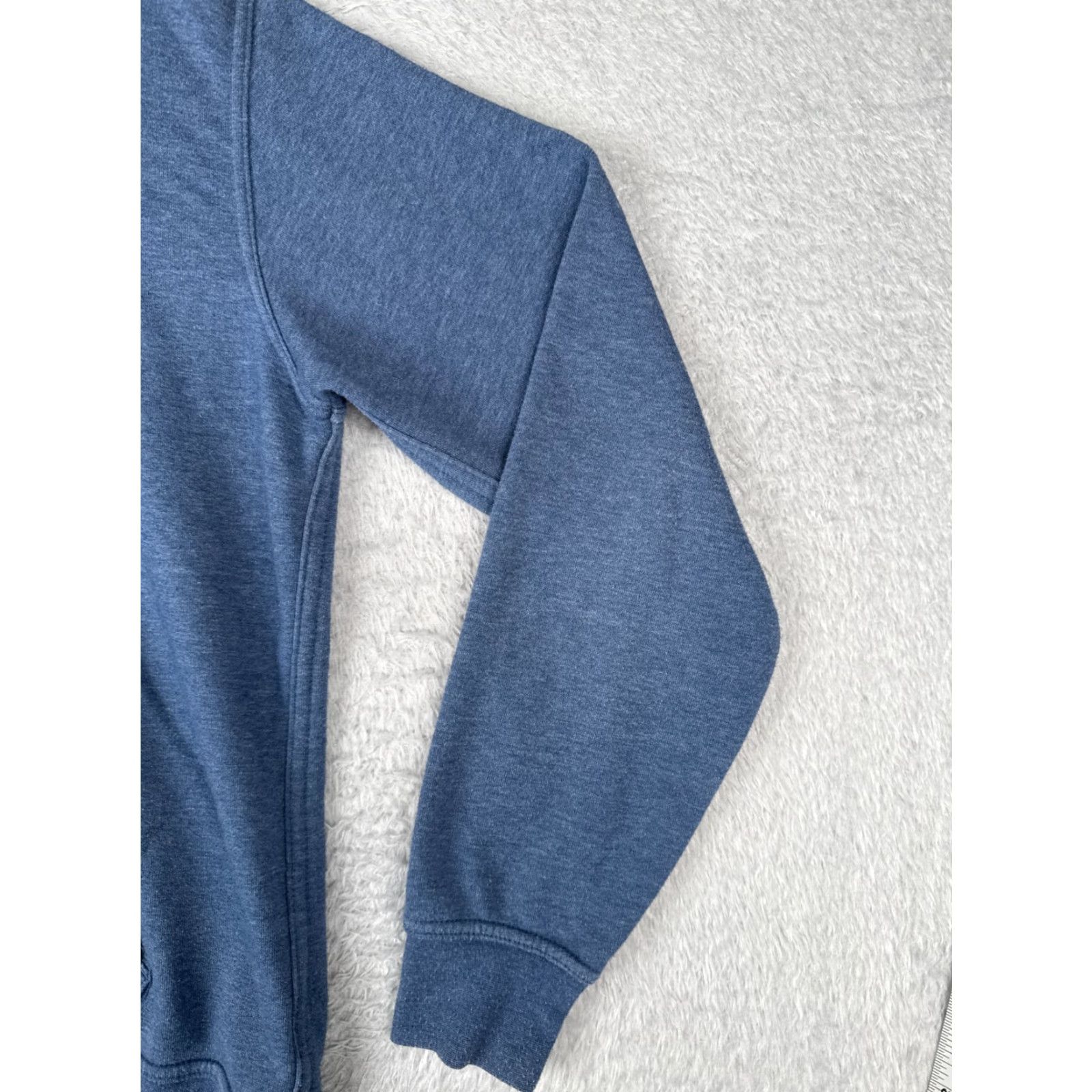 The North Face The North Face Hoodie Mens Medium Blue Solid Pullover Cotton Blend Long Sleeve Pocket Size US M / EU 48-50 / 2 - 2 Thumbnail