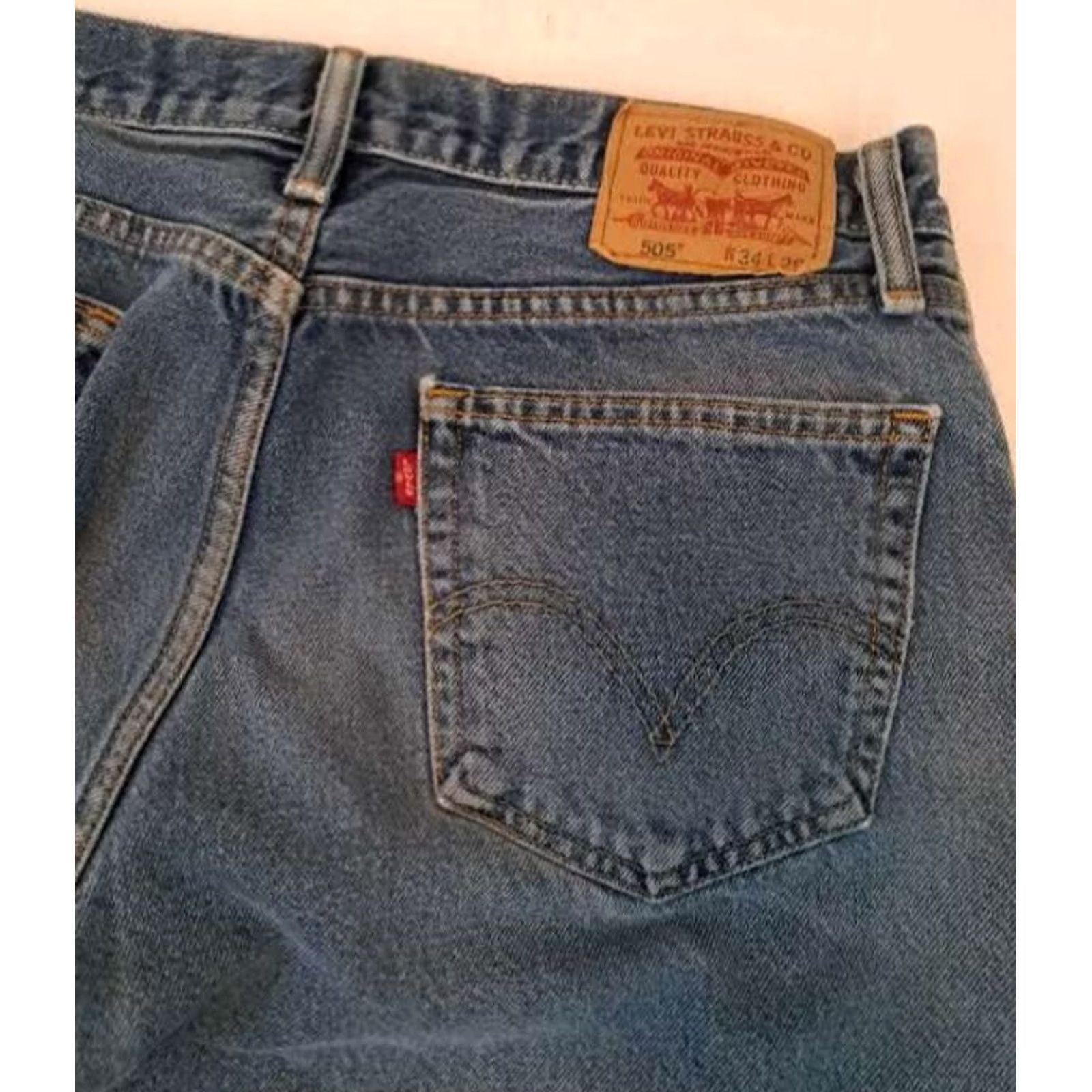 Levi's VINTAGE Levi's 505 Jeans Straight Blue 34x29 Mens Closet 90s Functional Size US 34 / EU 50 - 4 Thumbnail