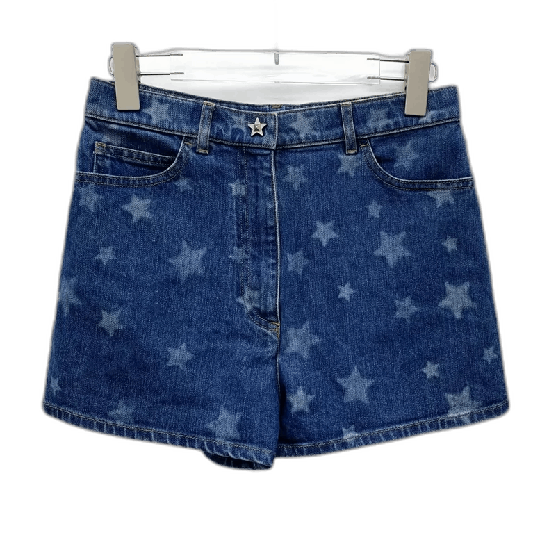Valentino Valentino Blue Star Print Cotton Casual Shorts Size 36" / US 14 / IT 50 - 1 Thumbnail