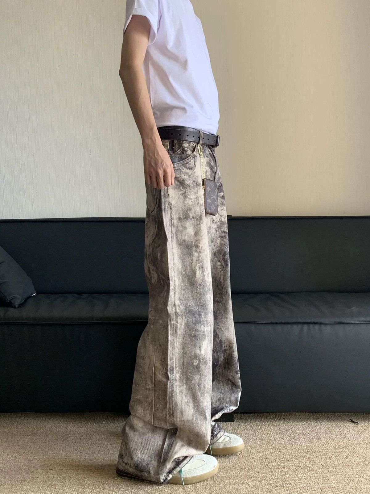 Designer × Vintage Retro punk pants Size US 34 / EU 50 - 2 Thumbnail