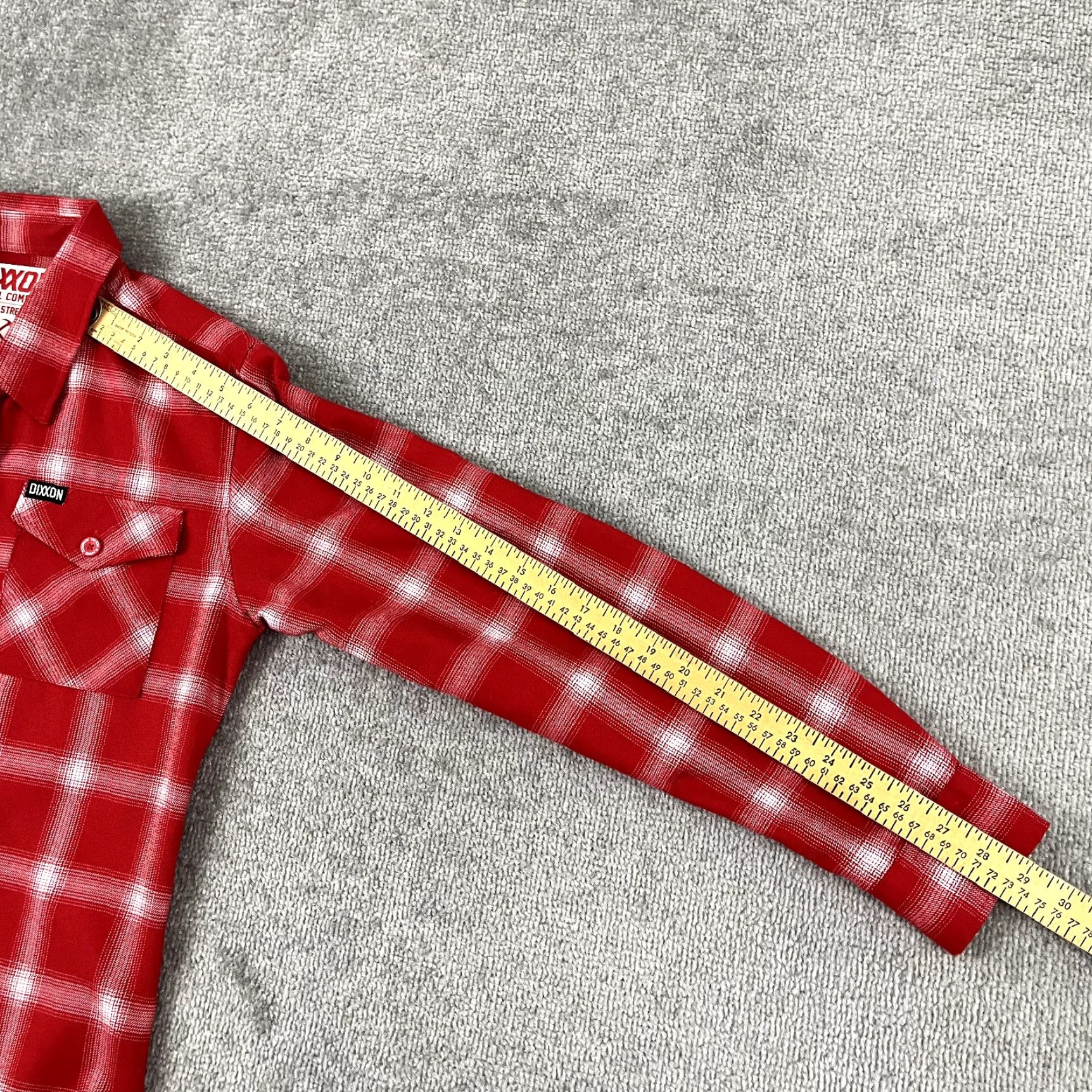 Vintage VINTAGE DIXXON Flannel Womens Medium White Red Plaid Form and Function Button Down Cult Size M / US 6-8 / IT 42-44 - 6 Thumbnail