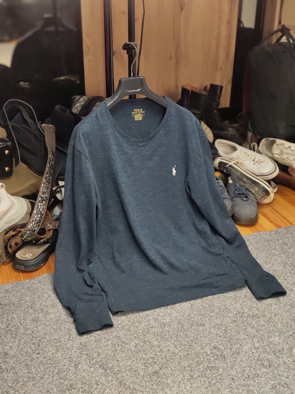 Polo Ralph Lauren Polo Ralph Lauren light long sleeve Dark Blue logo t shirt Size US M / EU 48-50 / 2 - 17 Thumbnail
