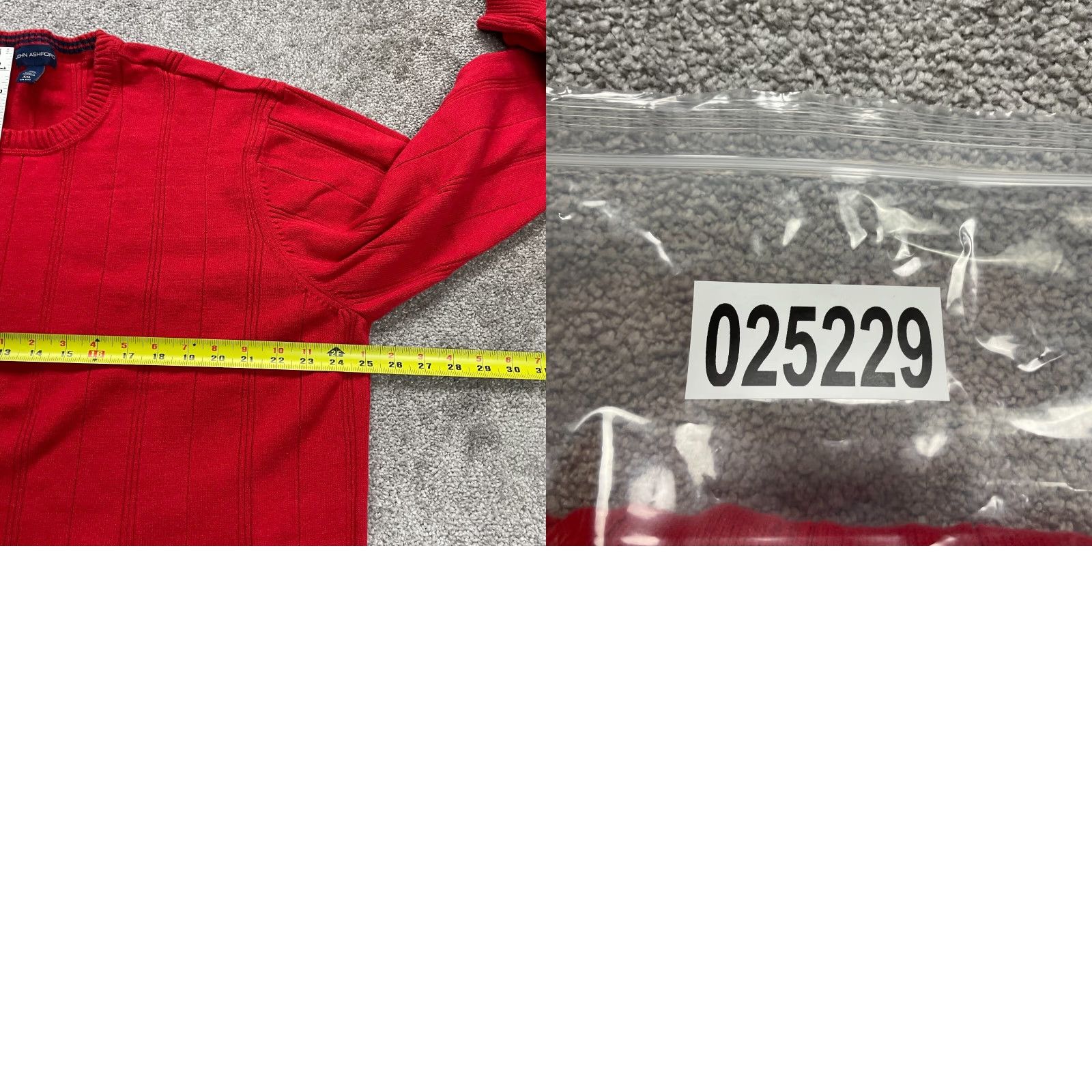 Vintage VINTAGE is not used here; use given: John Ashford Pullover Sweater Mens 2XL Red Knit Crew Neck Cotton Solid Long Sleeve Regular Fit Casual Business Size US XXL / EU 58 / 5 - 8 Thumbnail