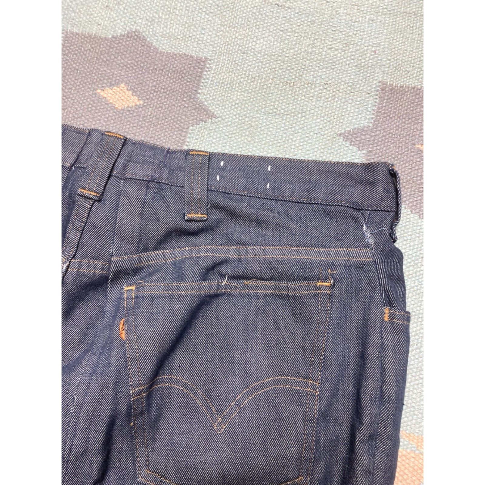 Levi's VINTAGE Levi’s 546 Orange Tab Bootcut Jeans 38x29 Men Dark Denim Big E 1970s Size US 38 / EU 54 - 4 Thumbnail