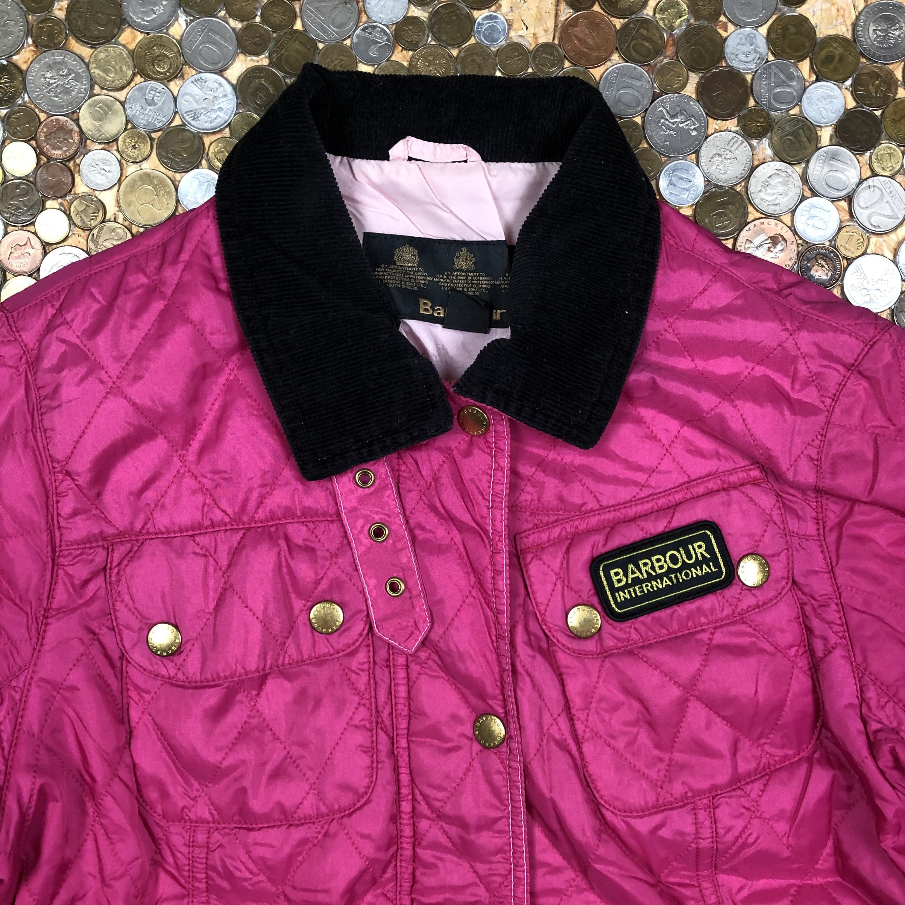 Barbour Vintage Barbour long coat quilted Jacket 90's Size XL / US 12-14 / IT 48-50 - 2 Thumbnail