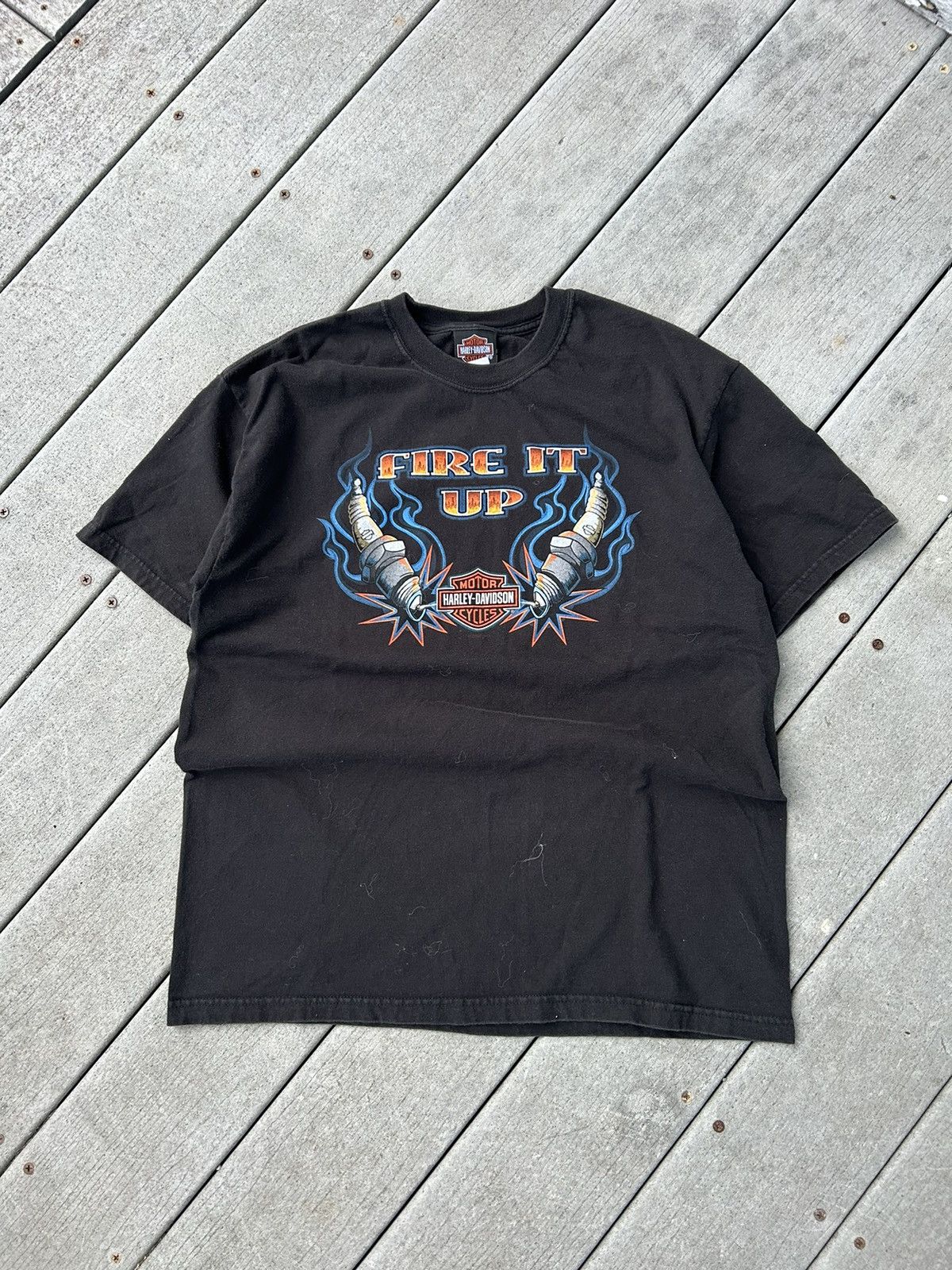 Harley Davidson × Vintage Vintage Harley Davidson shirt Size US L / EU 52-54 / 3 - 1 Thumbnail