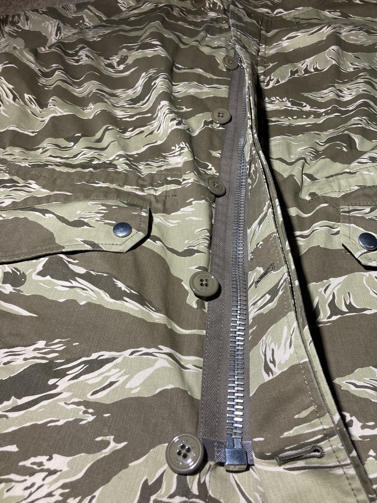 Celine SS20 Celine Tiger Camo Hooded Jacket 2020 Hedi Slimane Parka Size US M / EU 48-50 / 2 - 7 Thumbnail