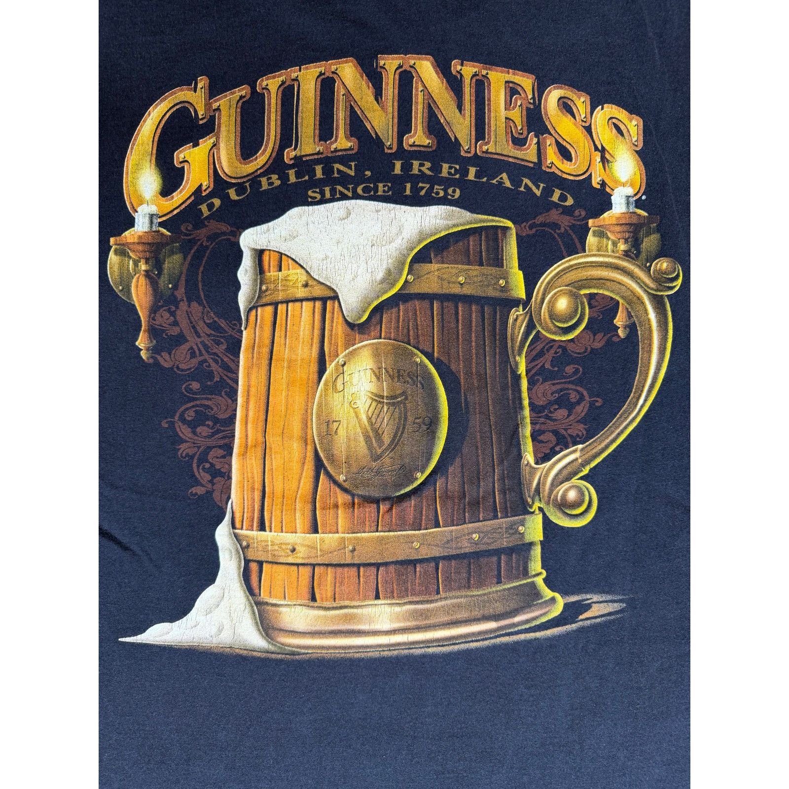 Vintage Vintage Guinness Dublin Ireland Beer Long Sleeve Shirt Size US XL / EU 56 / 4 - 3 Thumbnail