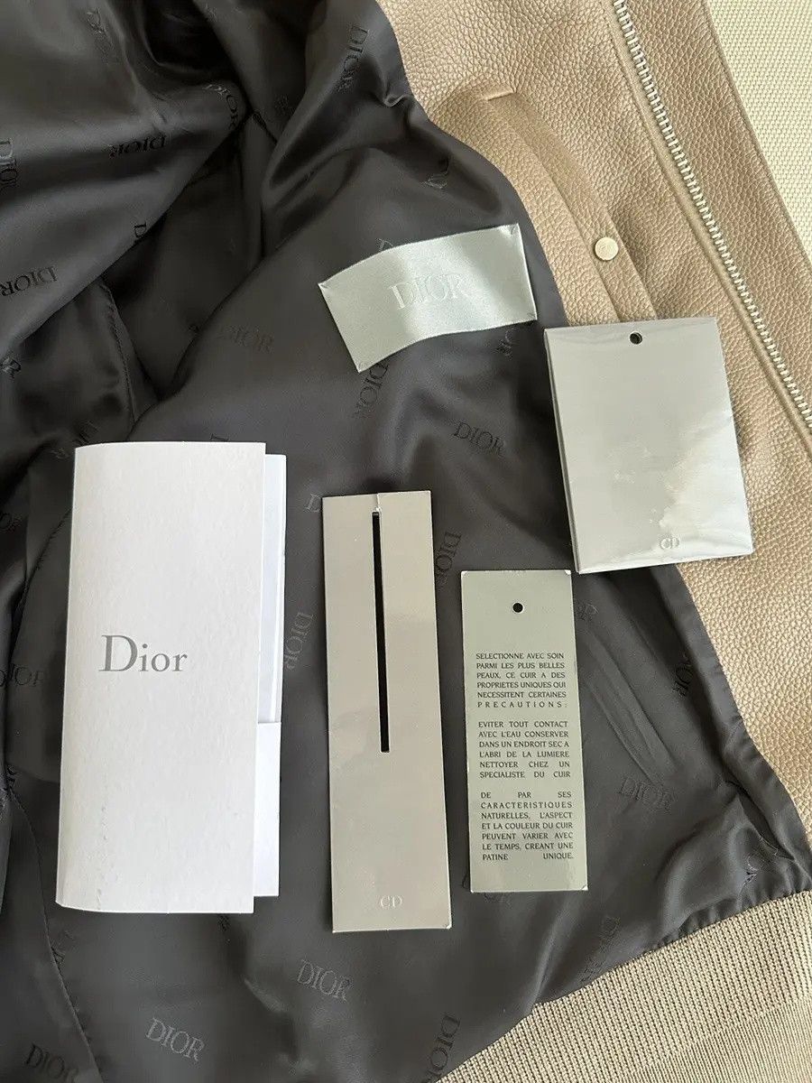 Dior Dior Bomber Leather Jacket Beaver Fur Collar Size US L / EU 52-54 / 3 - 19 Thumbnail