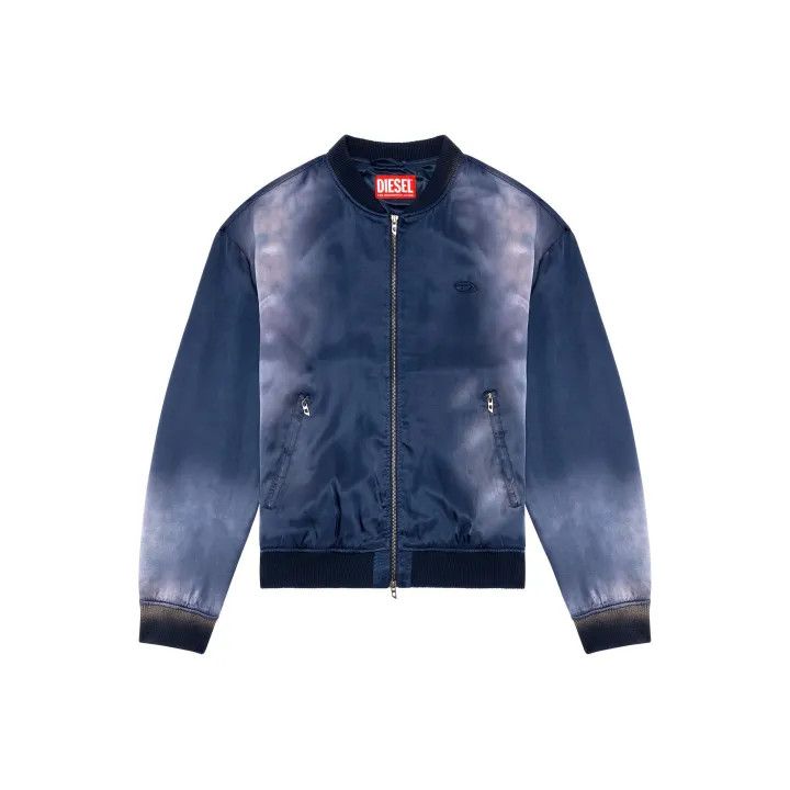 Diesel Diesel Blue Zip Baseball Collar Jacket 0079 Size US XXL / EU 58 / 5 - 1 Thumbnail