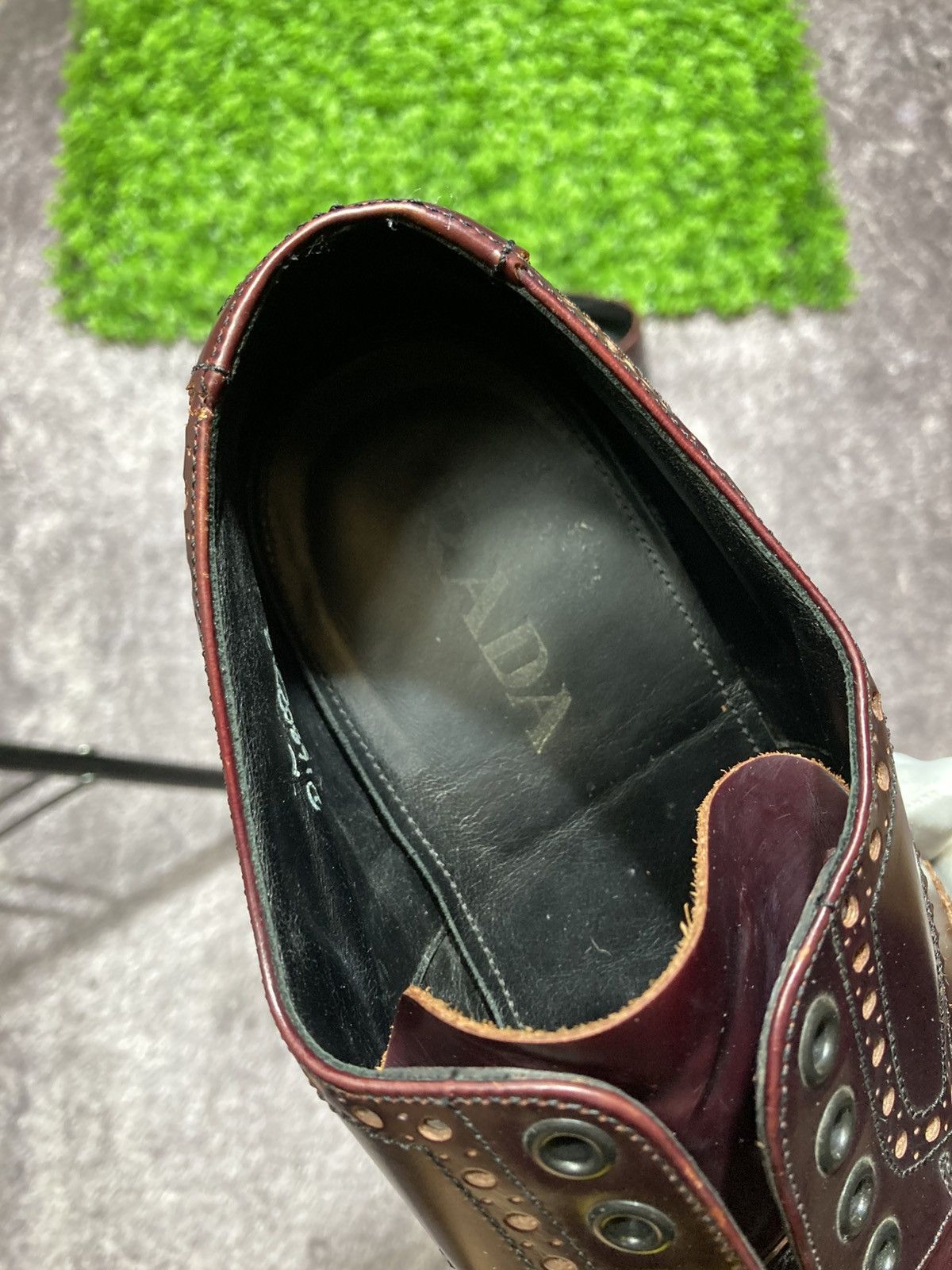 Prada PRADA Leather Brogue Shoes Commando Derby UK7.5 EU41 US8.5 Size US 8.5 / EU 41-42 - 6 Thumbnail