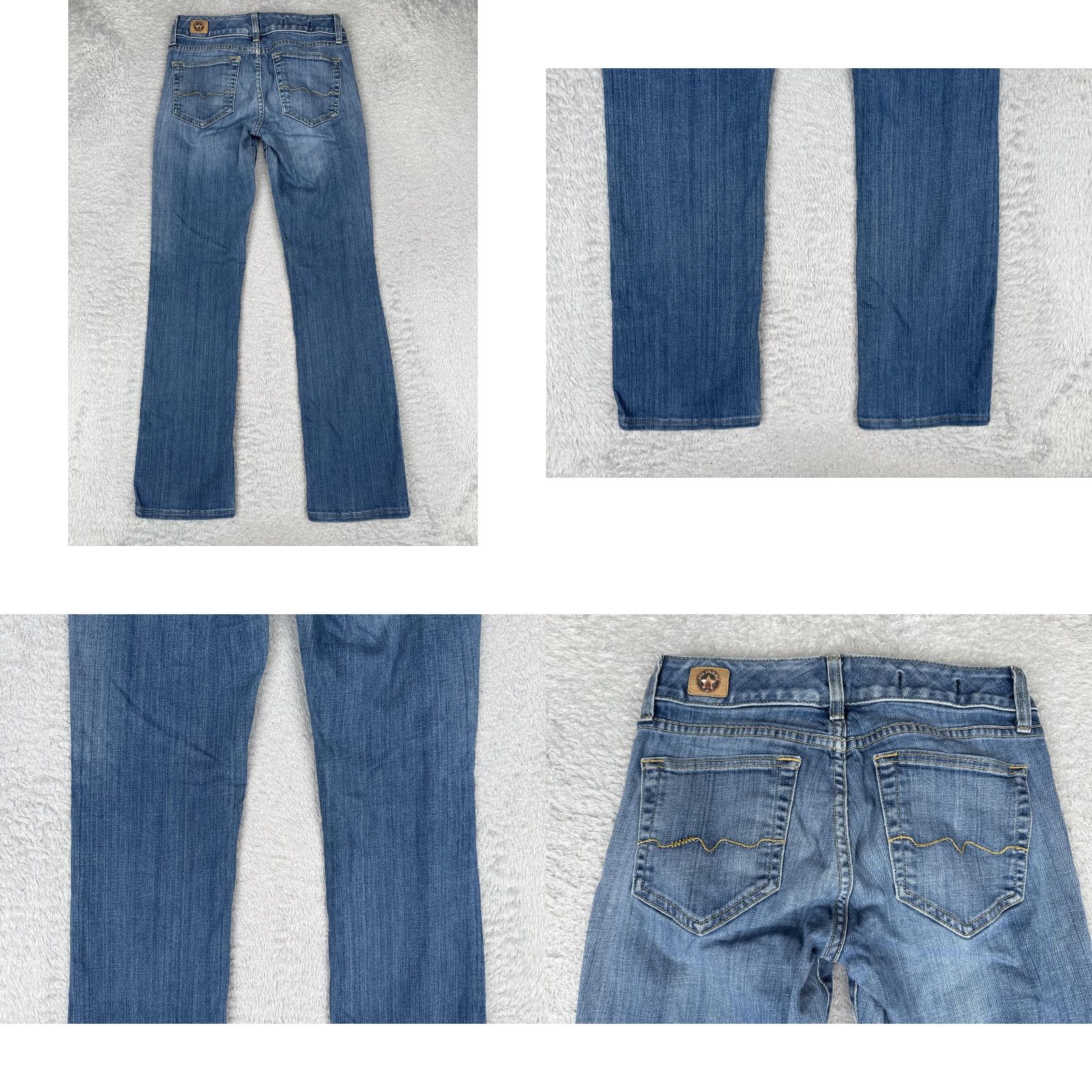 Vintage Red Engine Firebrand Jeans Womens 28 Blue Curvy Fit Bootcut Medium Wash 26x30 Jeans Size 28" / US 6 / IT 42 - 10 Thumbnail