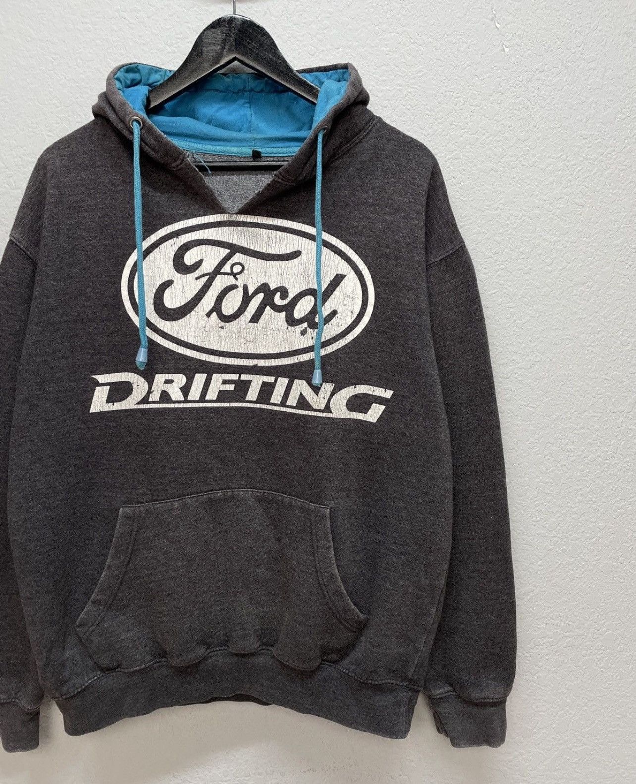 NASCAR Vintage Y2K Ford Drifting Baggy Fit Sun Faded Boxy Hoodie Size US M / EU 48-50 / 2 - 4 Thumbnail