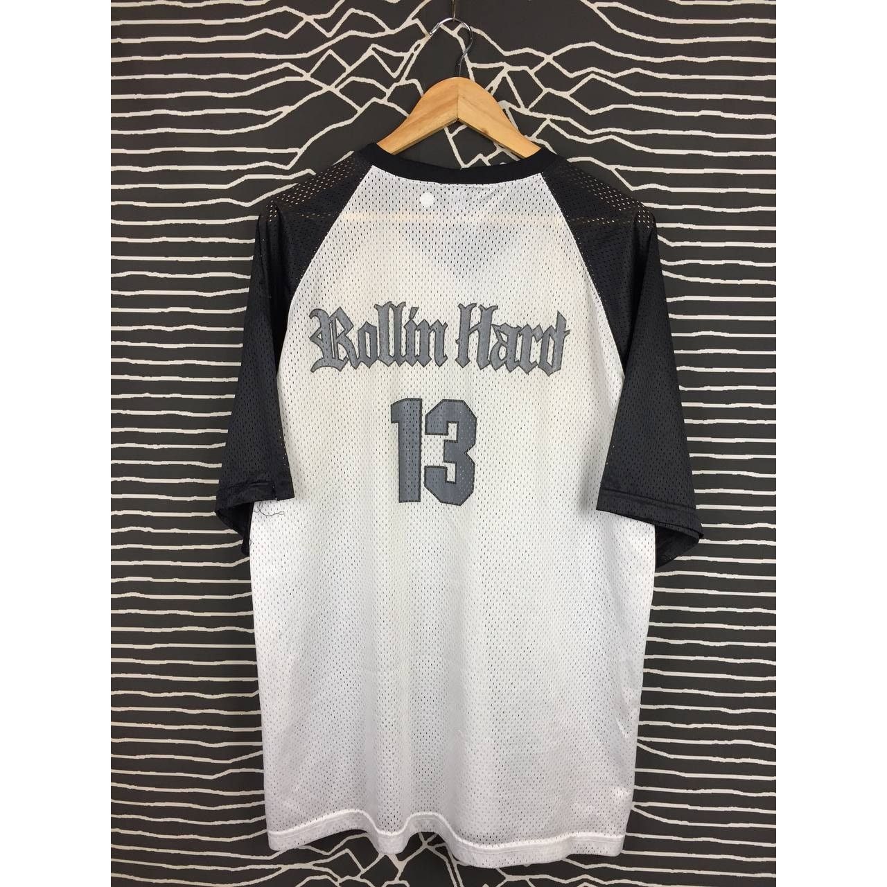 Vintage Vtg Distressed Rollin Hard Lowrider Street Style Mesh Jersey Size US XL / EU 56 / 4 - 1 Thumbnail