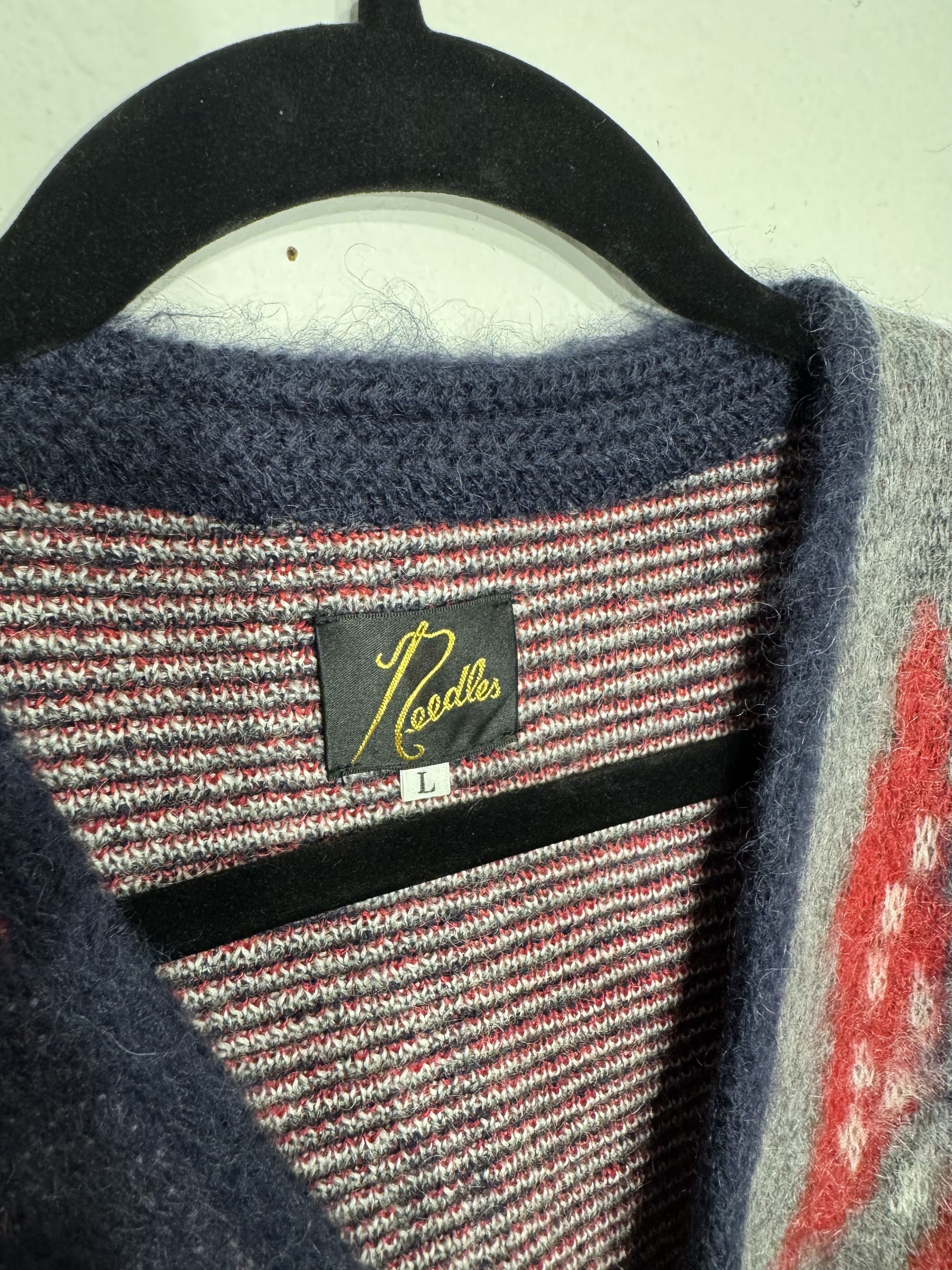 Needles Butterfly Mohair Cardigan Size US L / EU 52-54 / 3 - 3 Thumbnail