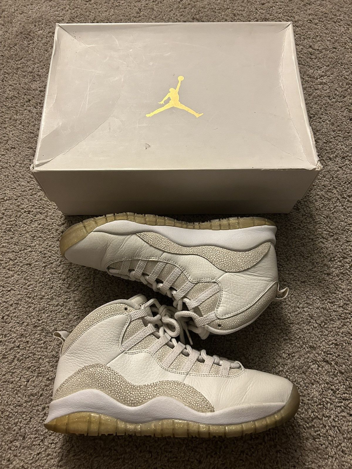 Drake OVO X Air Jordan Retro 10 'White' Size
