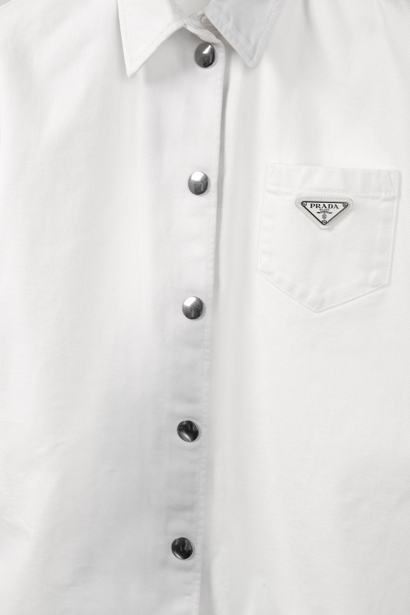 Prada Prada White Distressed Organic Denim Playsuit Size 27" / US 4 / IT 40 - 9 Thumbnail
