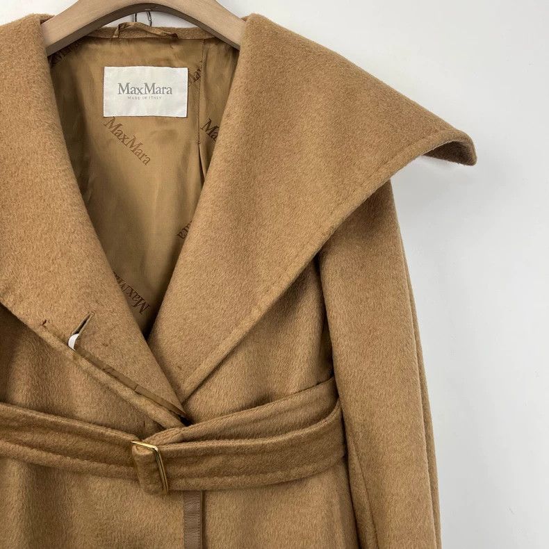 Max Mara Max Mara Khaki camel fur patchwork coat Size S / US 4 / IT 40 - 6 Thumbnail