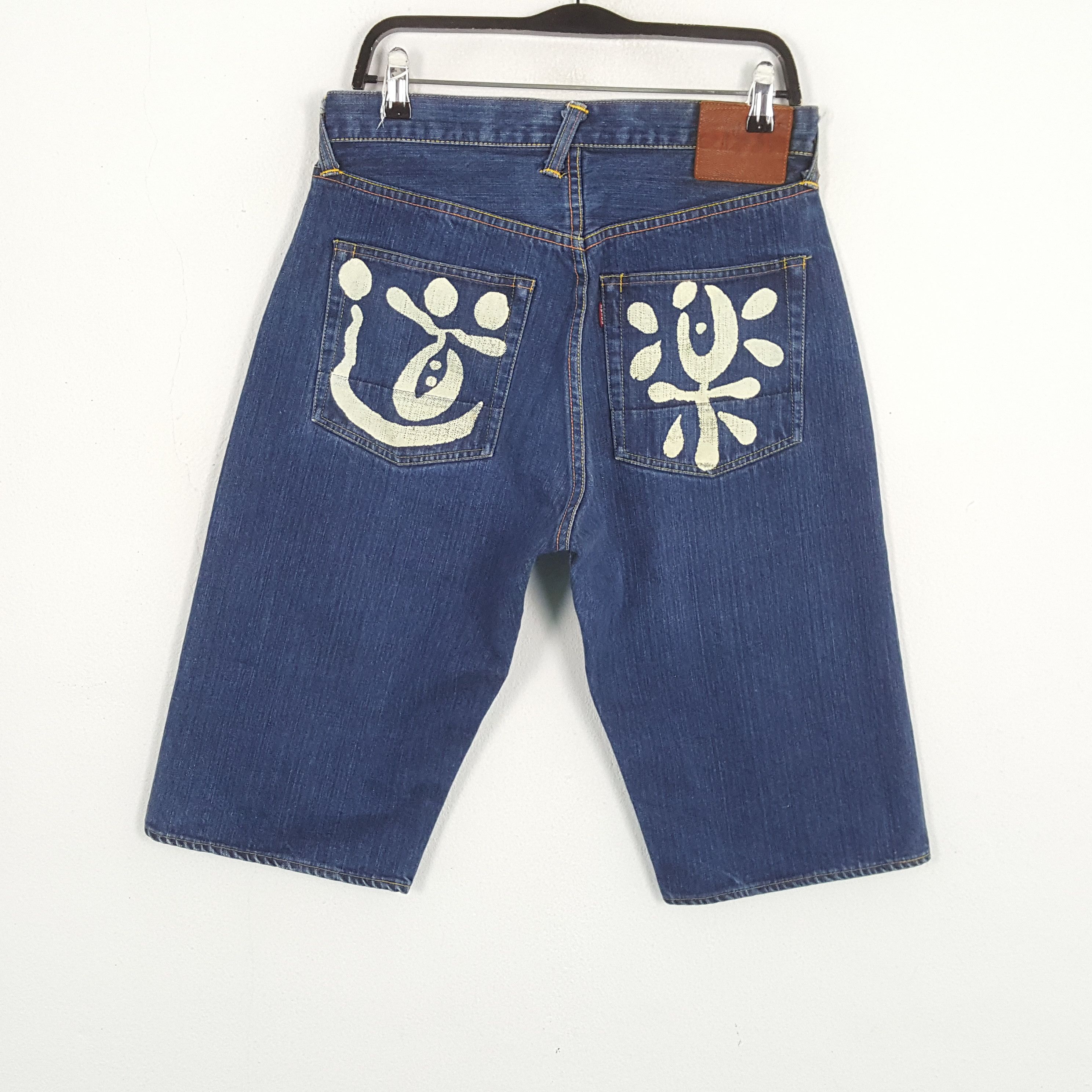 Evisu EVISU Japanese Brand Streetwear Custom Daicock Short Jeans Size US 30 / EU 46 - 3 Thumbnail