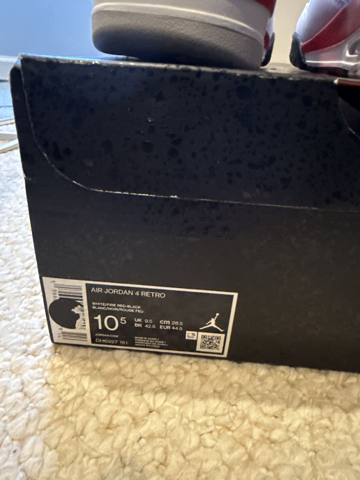 Jordan Brand × Nike Jordan 4 Retro Red Cement 2023 Size US 10.5 / EU 43-44 - 7 Thumbnail
