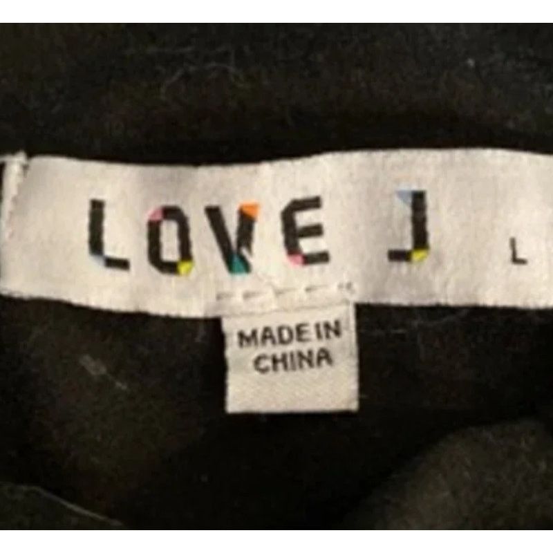 Other Love J Babe Rhinestone Cutout Long Sleeve Black Crop Top L Size US L / EU 52-54 / 3 - 4 Thumbnail