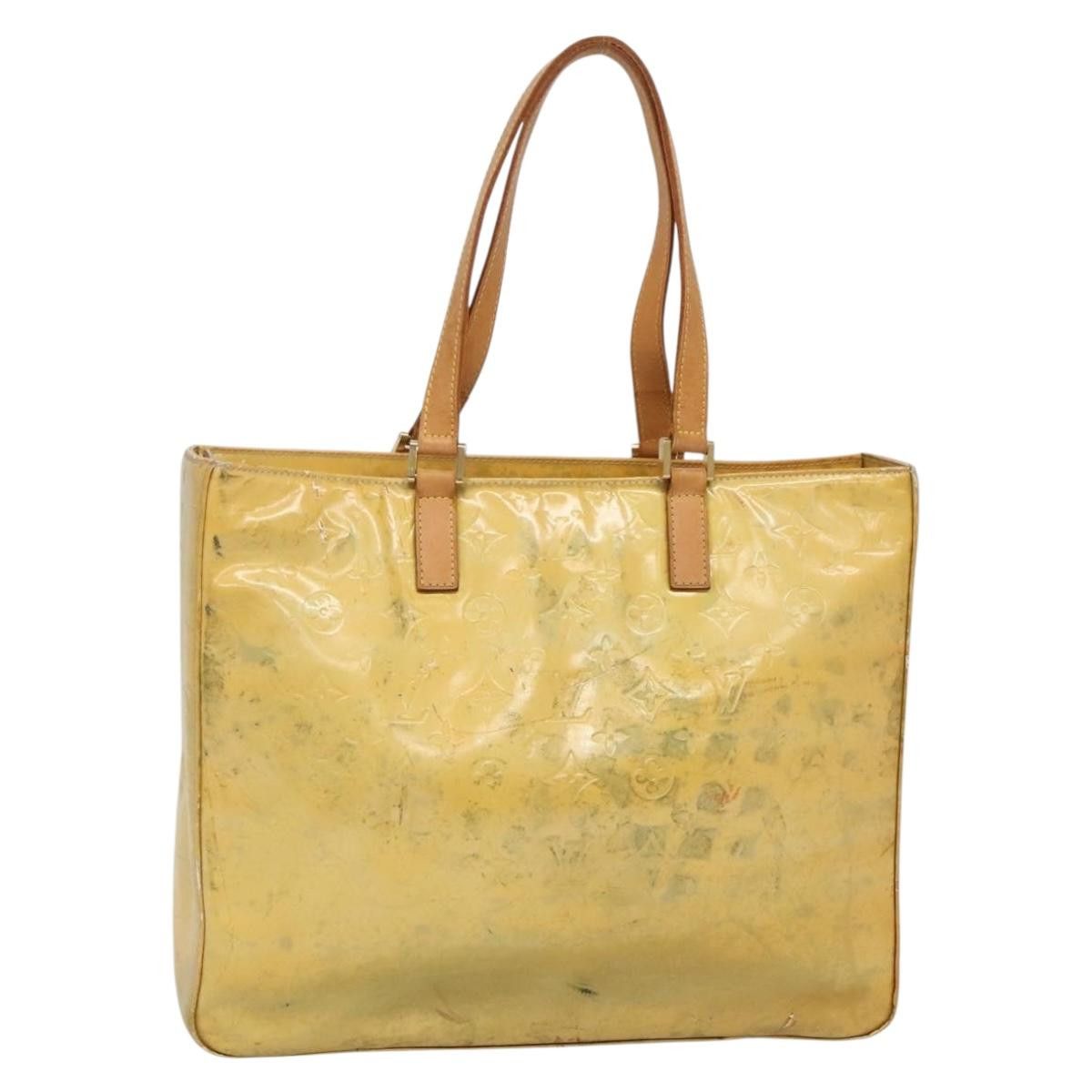 Louis Vuitton LOUIS VUITTON Monogram Vernis Columbus Tote Bag Gris M91028 Size ONE SIZE - 1 Thumbnail