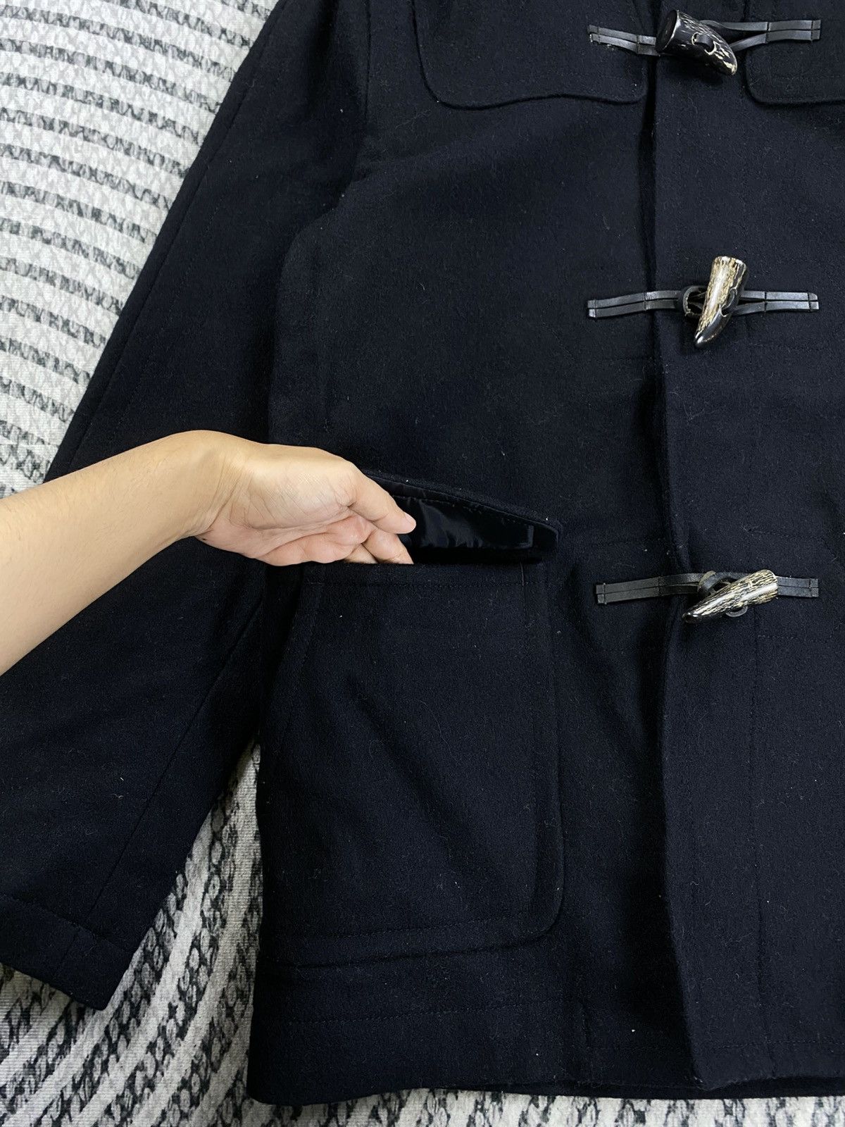 Beams Plus Vintage Beams Japan Duffle Coat Wool Jacket Size US M / EU 48-50 / 2 - 6 Thumbnail