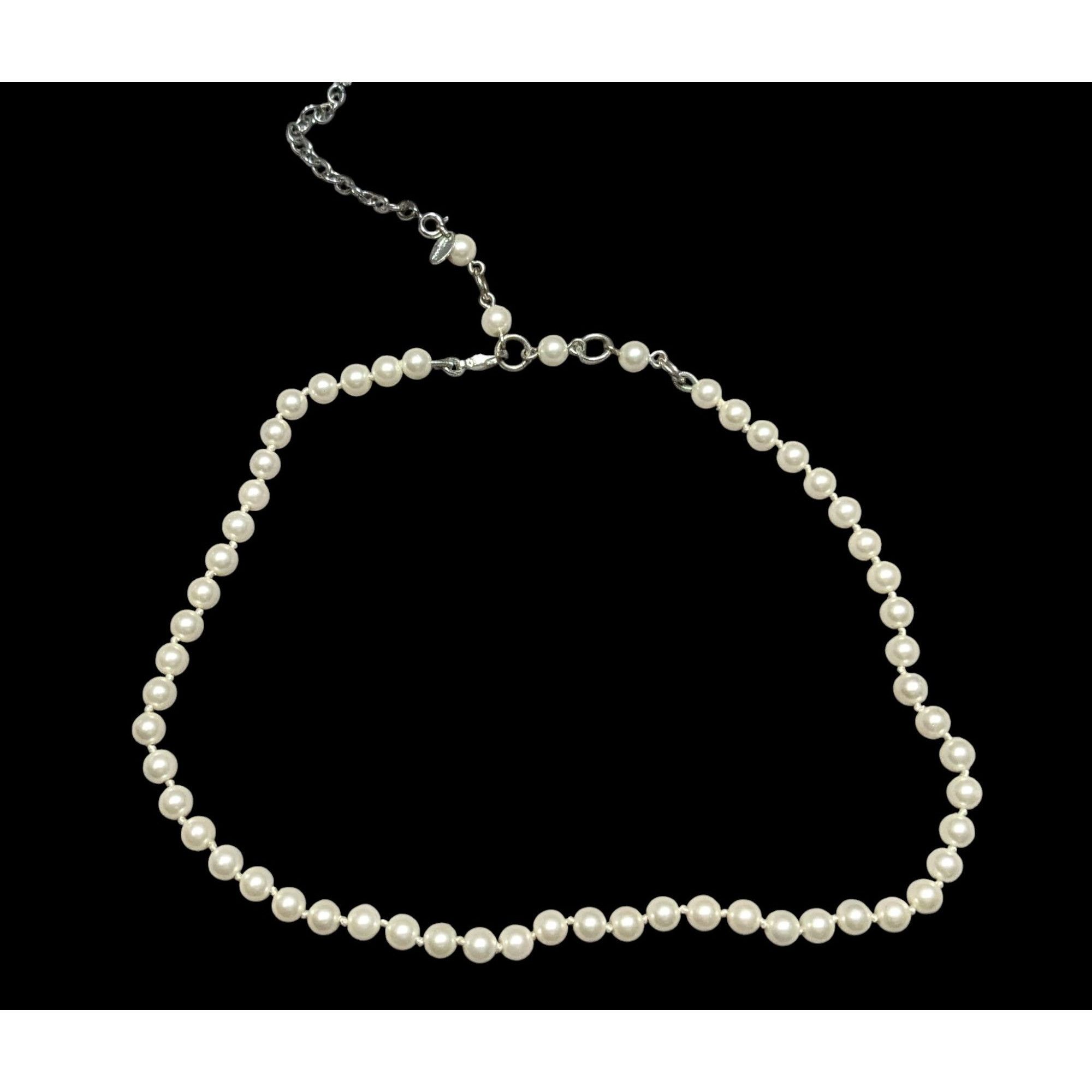 Other Vintage Cezanne Elegant Faux Pearl Necklace With Adjustable Size ONE SIZE - 1 Thumbnail