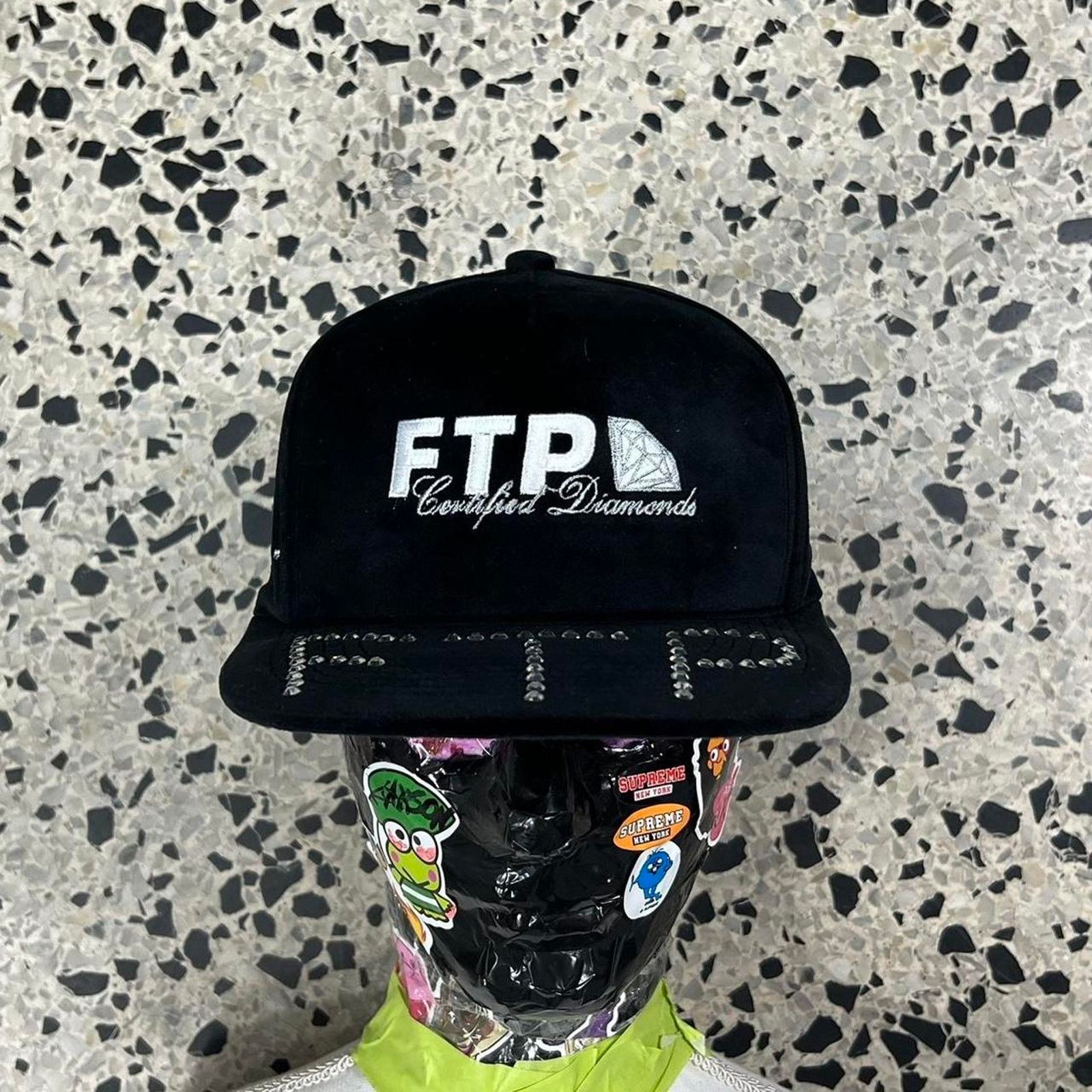 Fuck The Population BNWT FTP BLACK CERTIFIED DIAMONDS STRAPBACK HAT: Size ONE SIZE - 1 Thumbnail