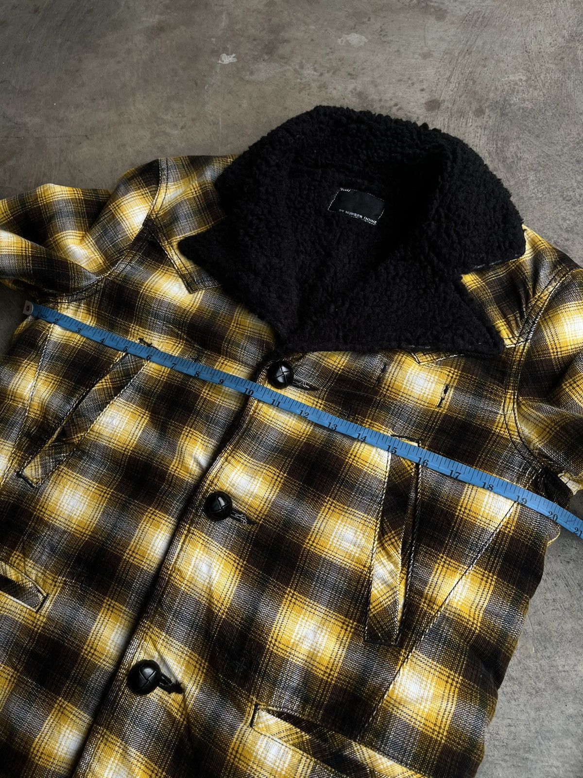 Number (N)ine NUMBER (N)INE FAUX SHEARLING TARTAN BIKERS RAMONES JACKET Size US M / EU 48-50 / 2 - 17 Thumbnail