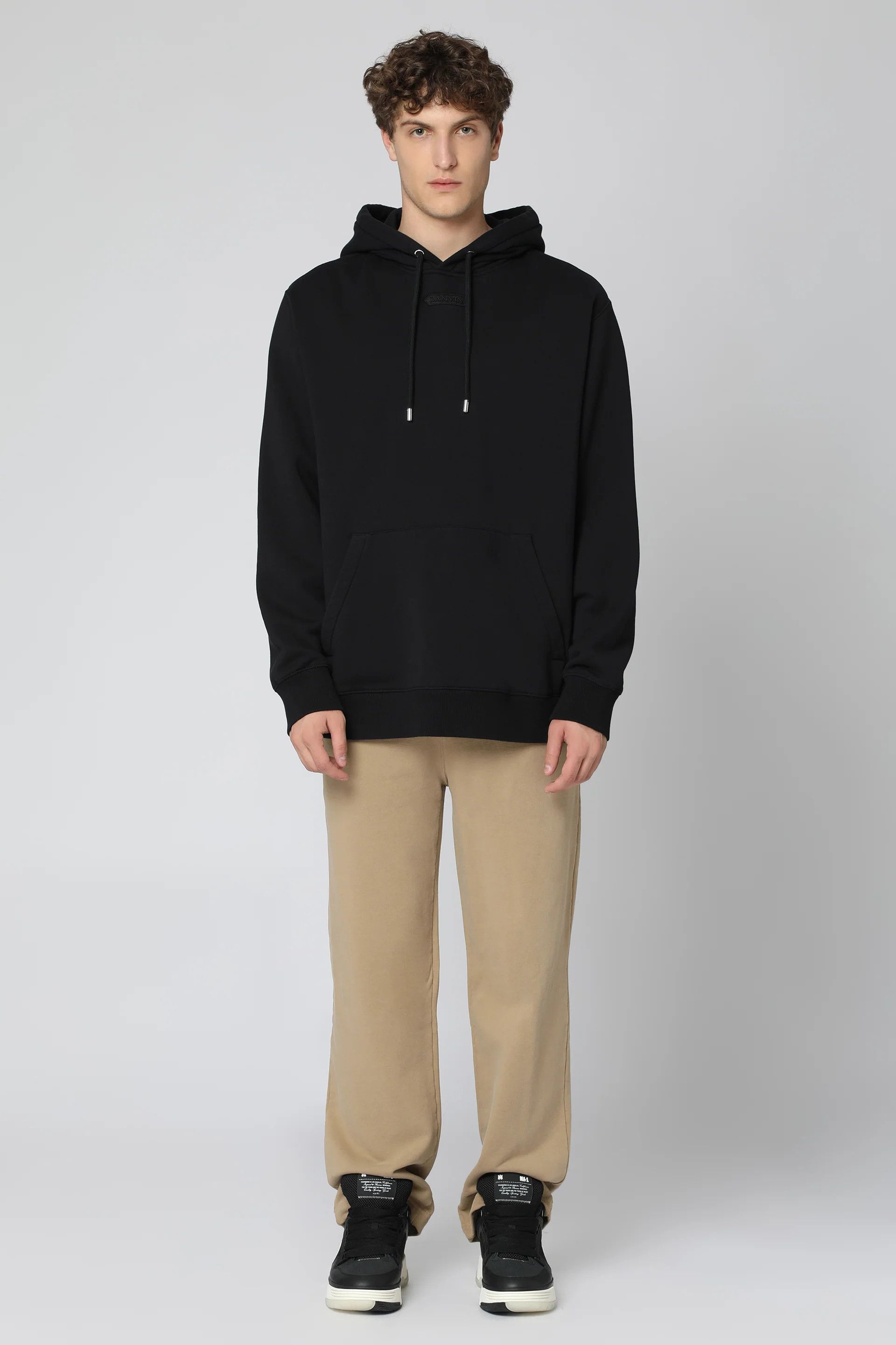 Lanvin o1s22i1n1024 Oversized Hoodie in Black Size US L / EU 52-54 / 3 - 4 Thumbnail