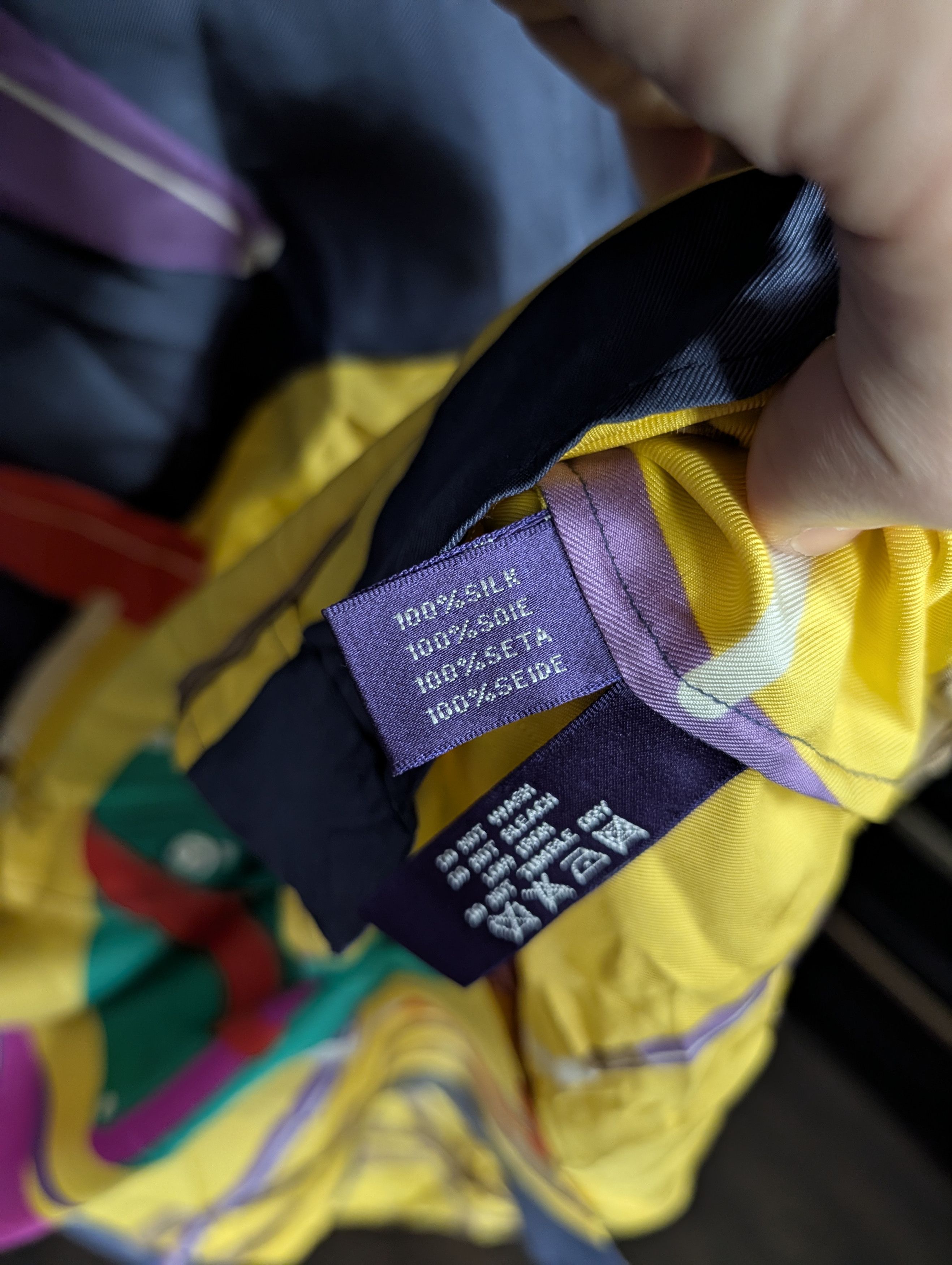 Ralph Lauren Purple Label 100% silk polo equestrian harness pattern button-up shirt Size M / US 6-8 / IT 42-44 - 13 Thumbnail