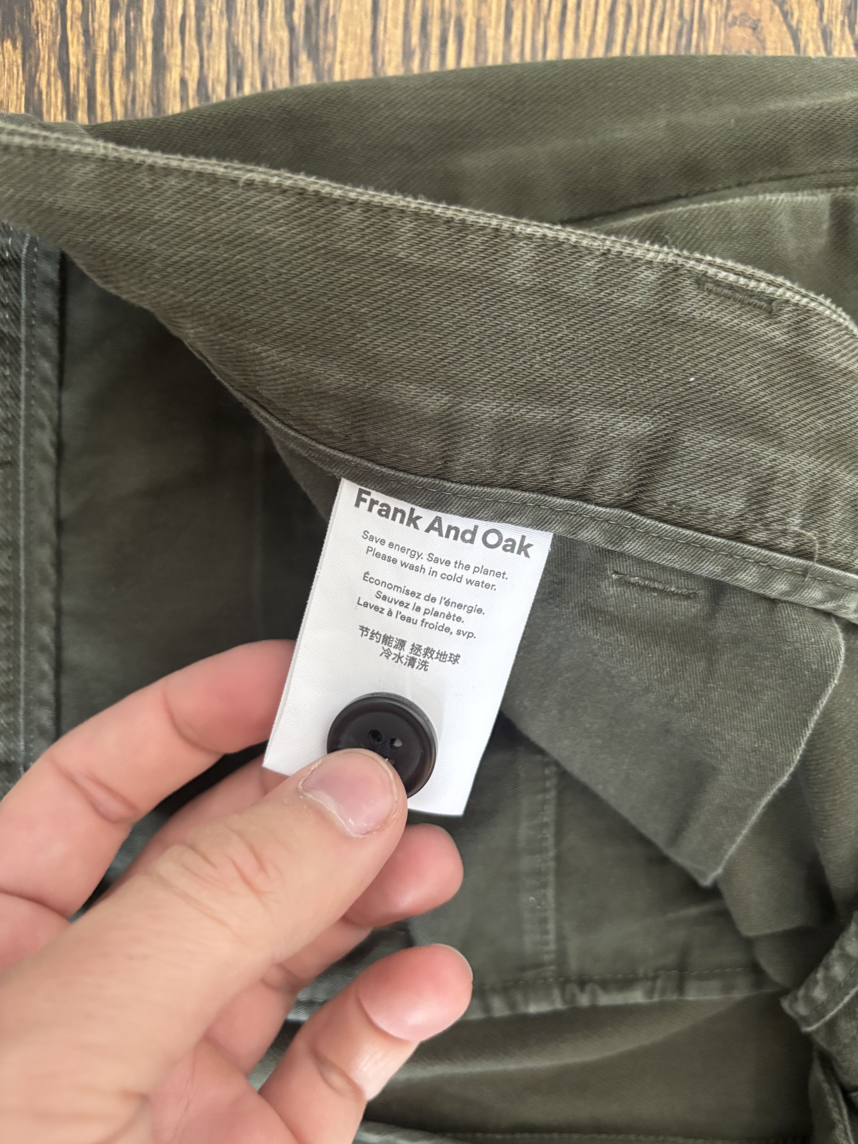 Frank And Oak Olive Frank and Oak Cuffed Slacks Size US 32 / EU 48 - 6 Thumbnail