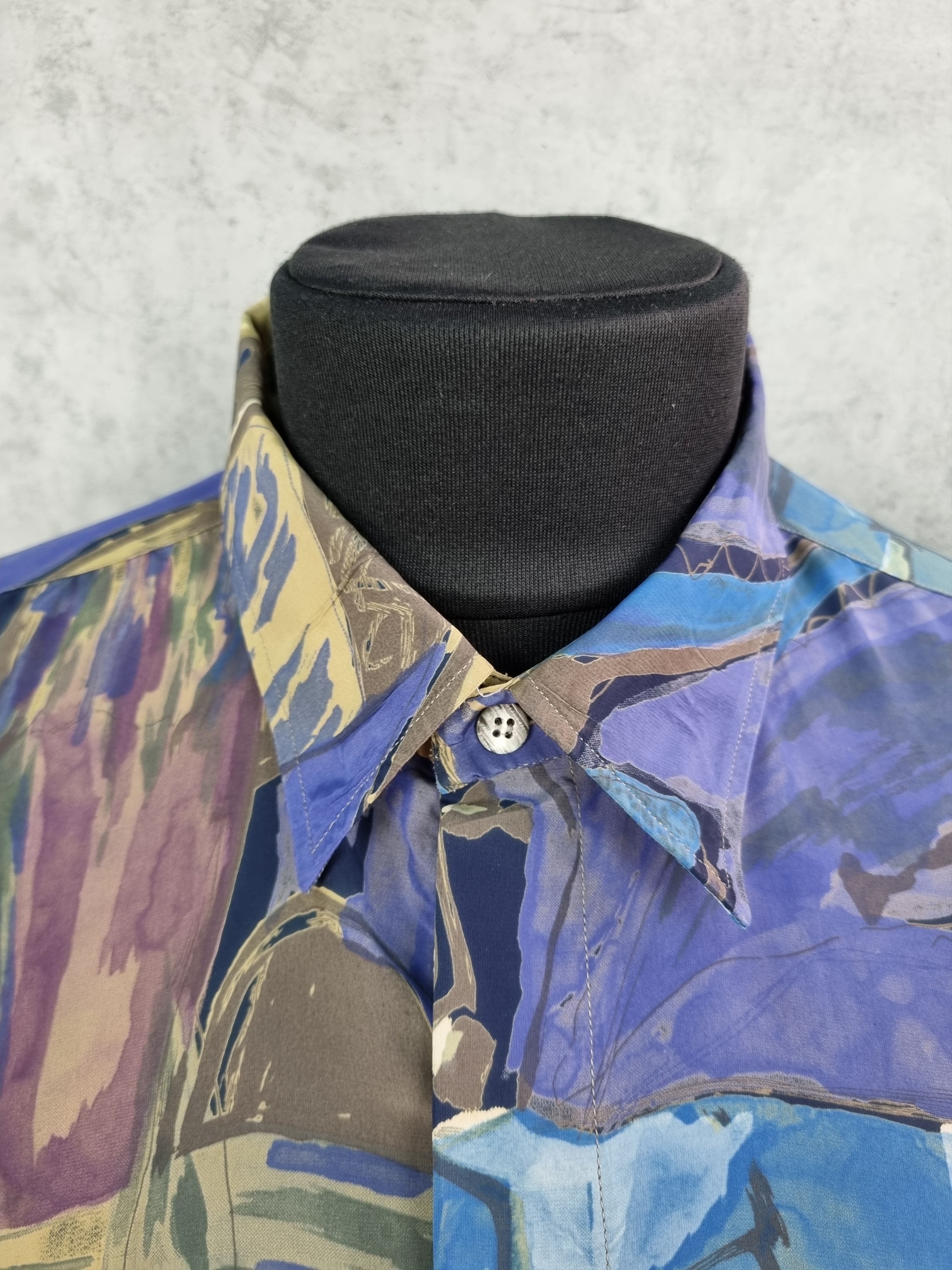Other 90s Vintage Abstract Design Shirt Feels like SILK Dior Size US XXL / EU 58 / 5 - 13 Thumbnail