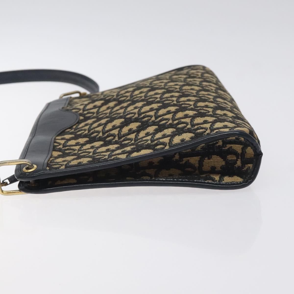 Dior DIOR Trotter Canvas Shoulder Bag Navy Gold Size ONE SIZE - 5 Thumbnail
