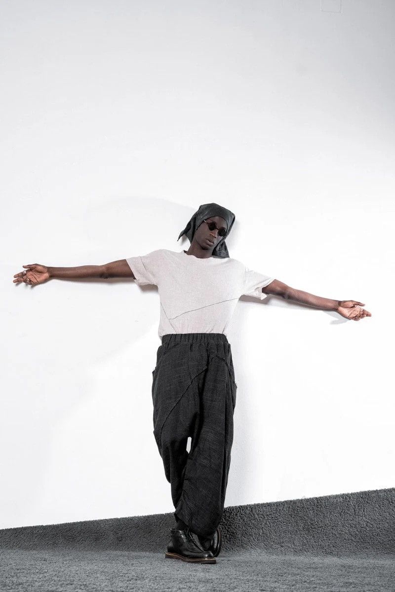 Hysteric Glamour × If Six Was Nine Eigensinnig Wien Sloterdijk avant garde linen harem pants Size US 32 / EU 48 - 5 Thumbnail