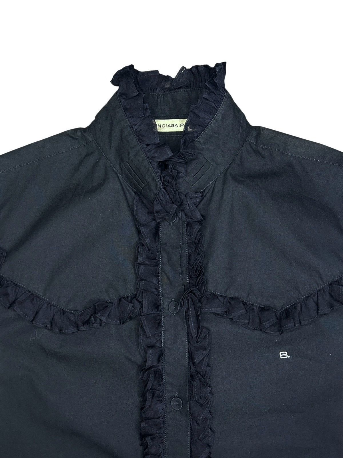 Balenciaga F/W 05 Ruffled Shirt Size M / US 6-8 / IT 42-44 - 3 Thumbnail