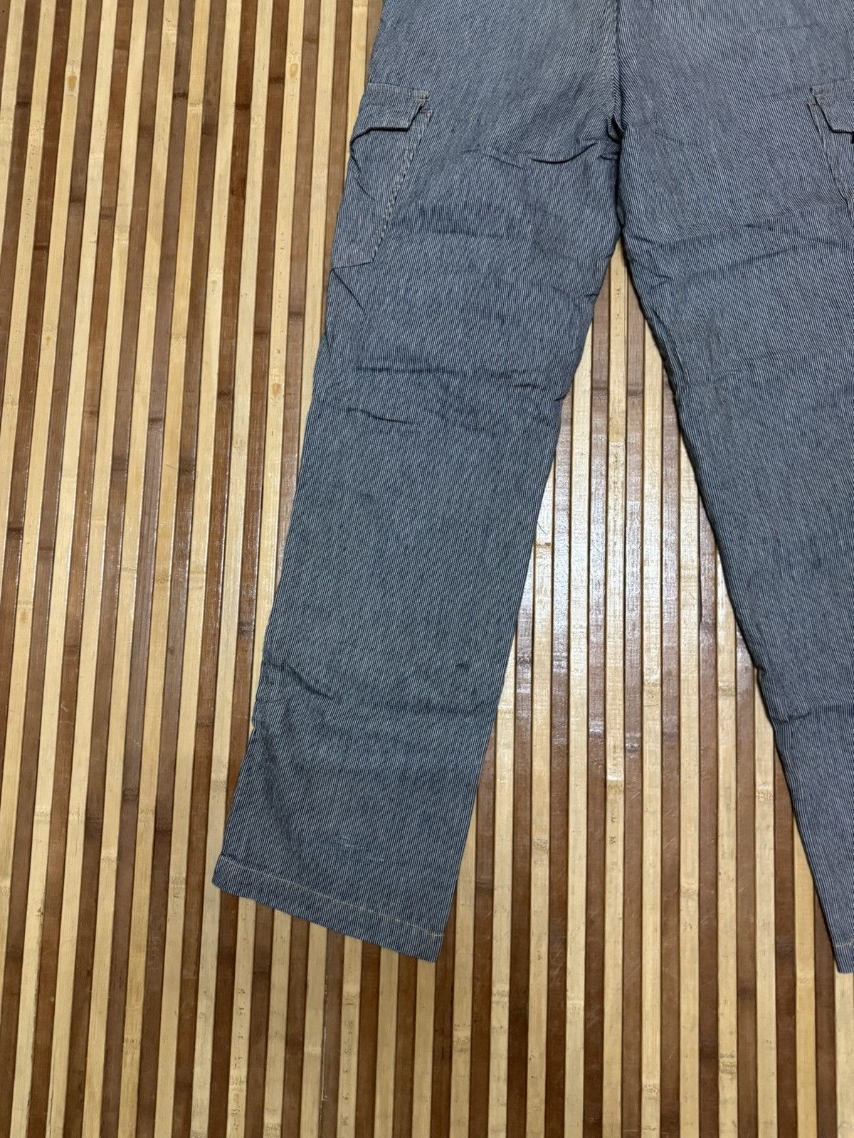 Japanese Brand EVENRIVER Striped Cargo Pants Stretchable Streetwear W30X32 Size US 30 / EU 46 - 7 Thumbnail