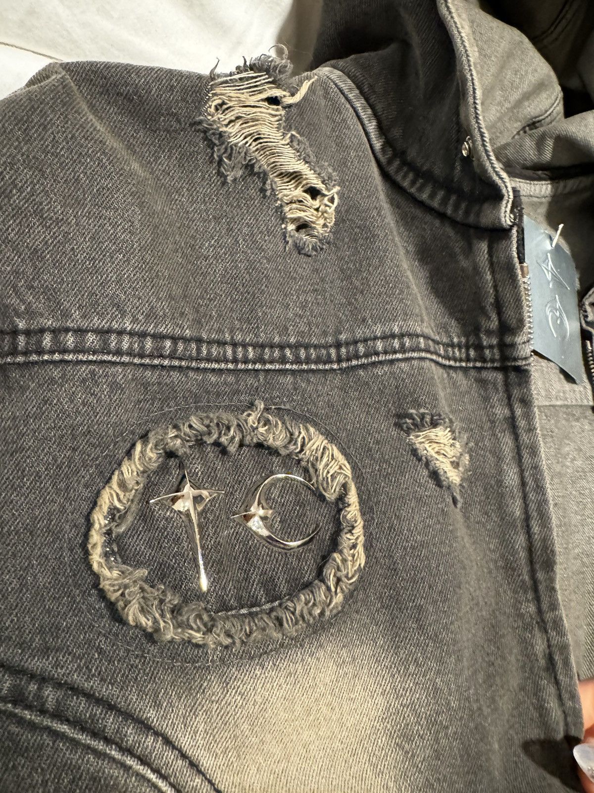 Thug Club Thug Club Hooded Denim Jacket Size US M / EU 48-50 / 2 - 7 Thumbnail