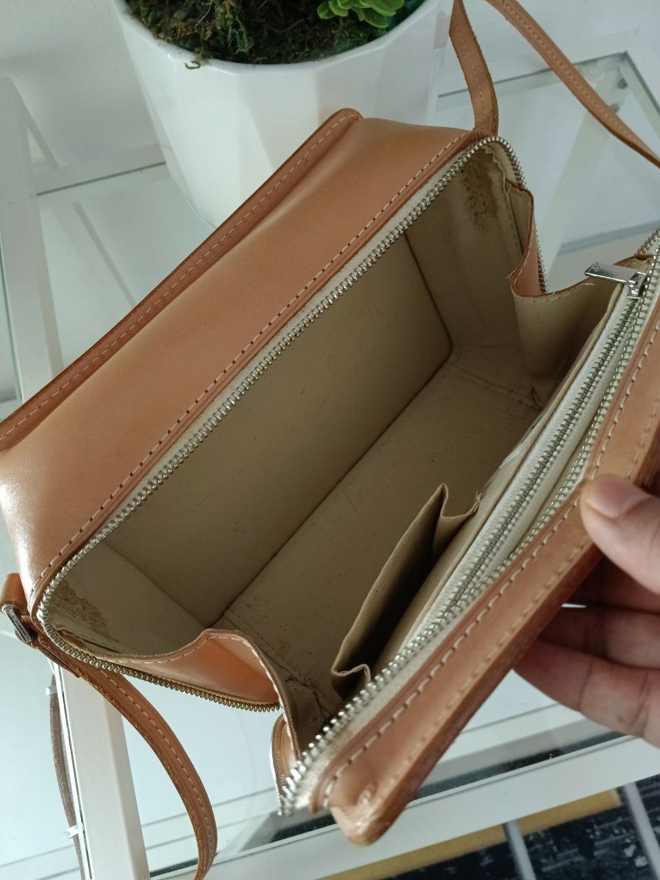 Courreges × Leather COURREGES LEATHER BOX SLING/CROSSBODY Size ONE SIZE - 4 Thumbnail