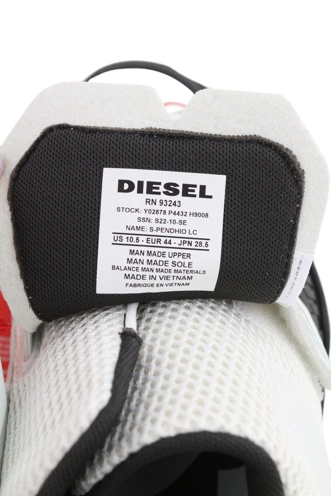 Diesel S-PENDHIO LC EU44 Low Lace Almond Pattern Sneakers 40945 Size US 11 / EU 44 - 11 Thumbnail