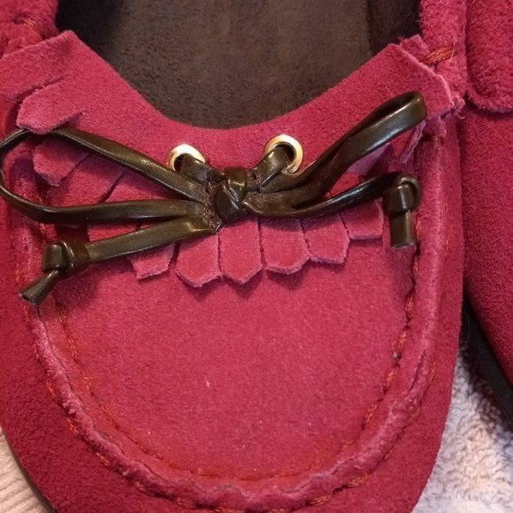 Vionic Vionic Size 8.5 Orthaheel Kiltie Pink Suede Moccasin Loafers Size US 8.5 / IT 38.5 - 7 Thumbnail