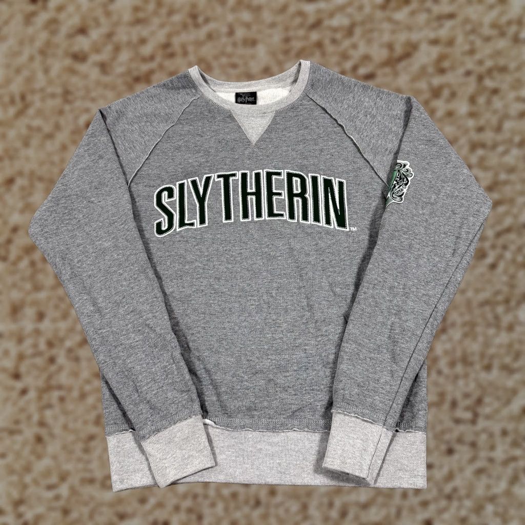 Vintage Universal Studios Harry Potter Slytherin Sweatshirt Unisex Adults Gray Small Black? Size US S / EU 44-46 / 1 - 1 Thumbnail