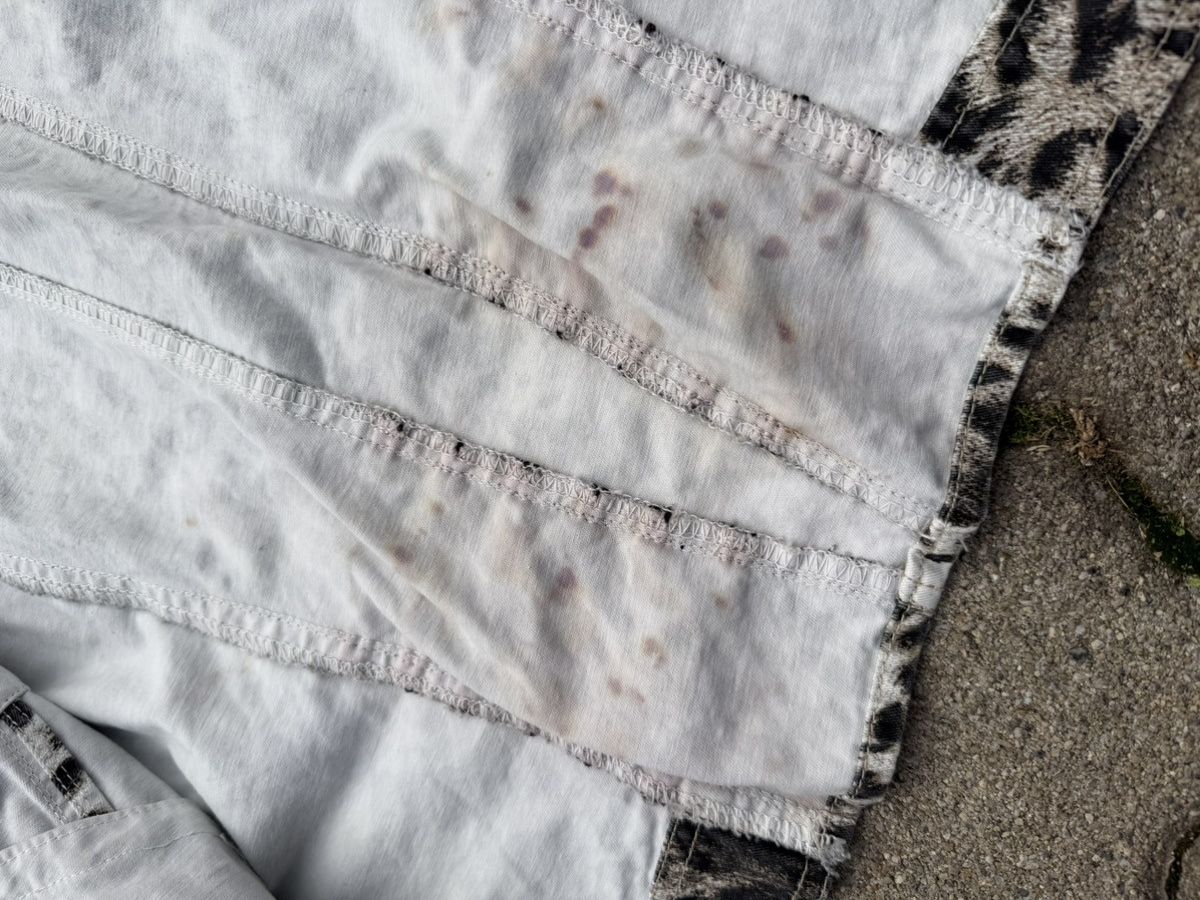 Just Cavalli Vintage 2000s Just Cavalli White Leopard Rare Corset Jacket Size L / US 10 / IT 46 - 15 Thumbnail