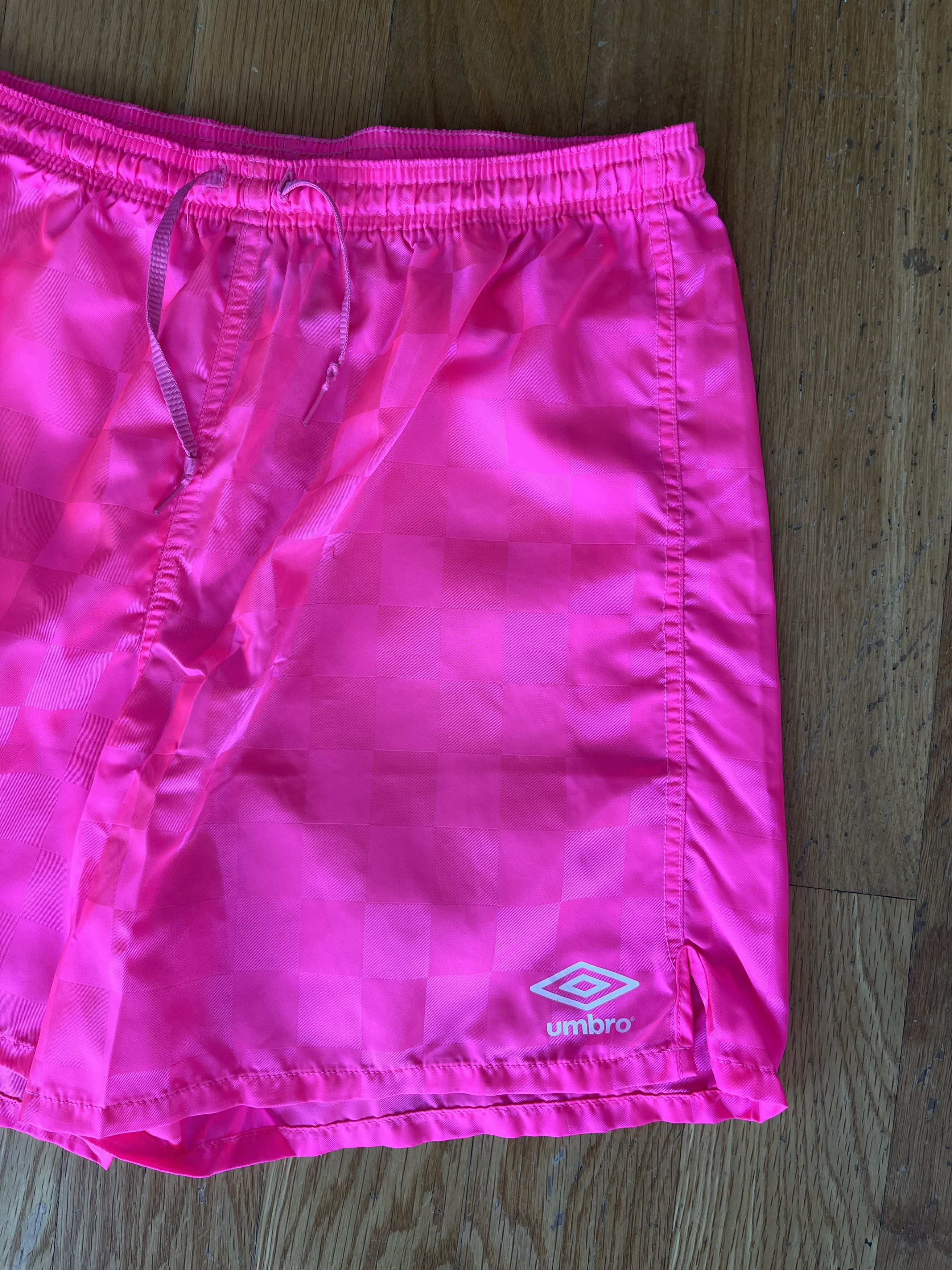 Starter Vintage 90s Checkered Umbro Shorts Size US 27 - 2 Thumbnail