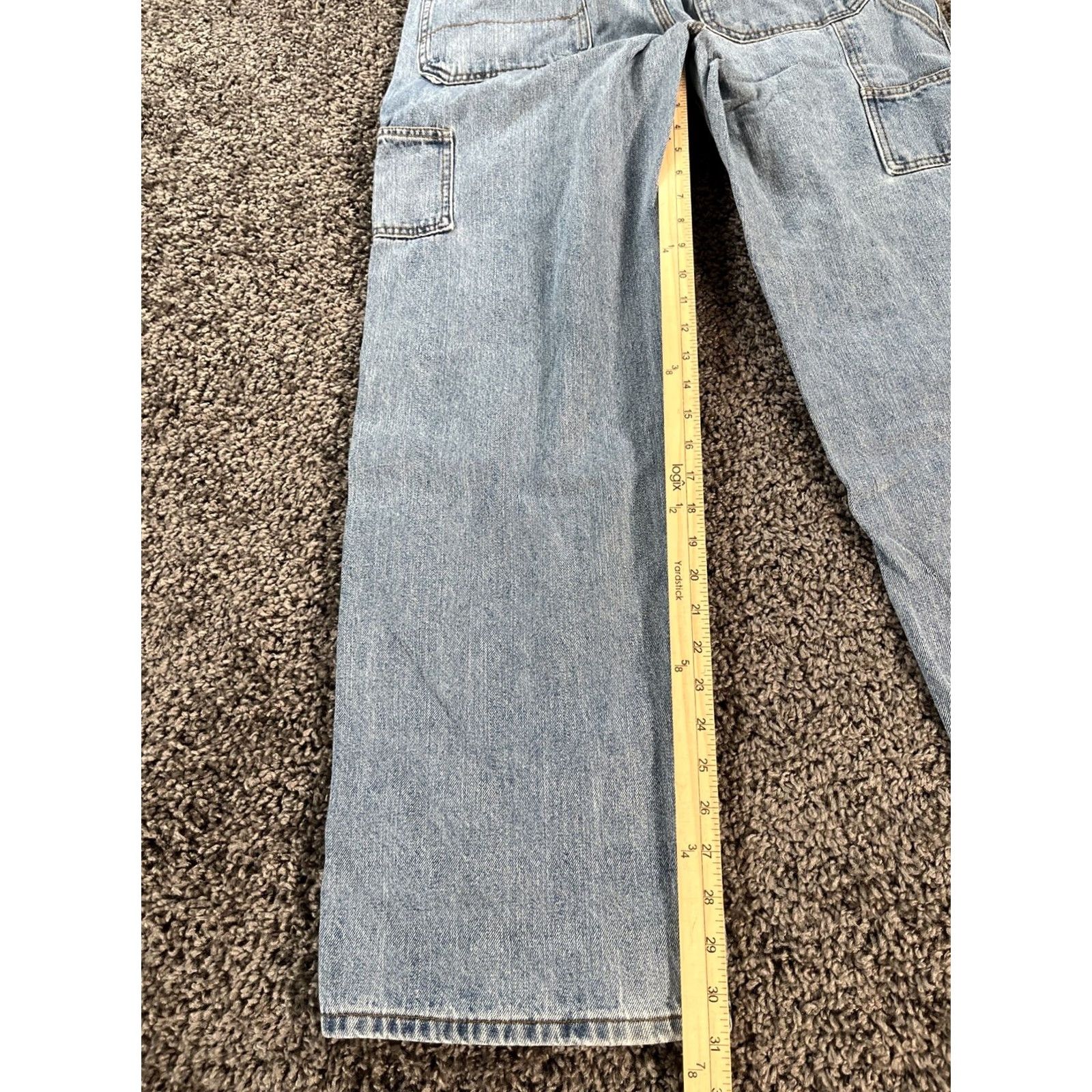 Faded Glory VINTAGE Faded Glory Jeans Mens 34x31 Denim Pants Relaxed Carpenter Utility Blue 5-Pocket Belt Loops Size US 34 / EU 50 - 2 Thumbnail