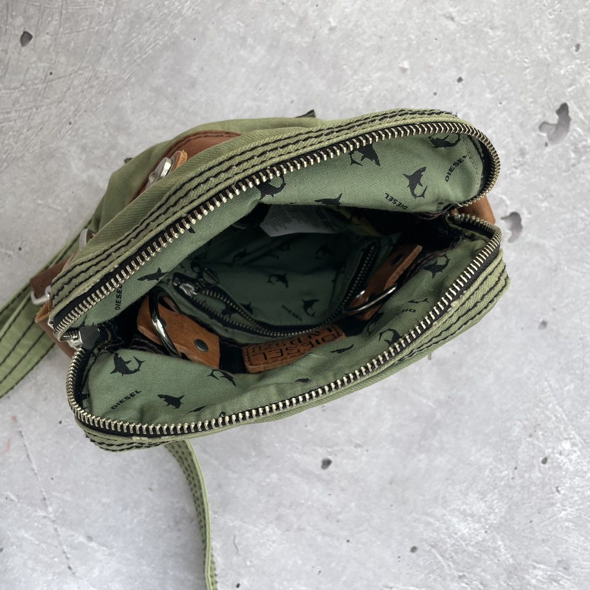 Other vintage diesel bag with leather details y2k japanese style Size ONE SIZE - 9 Thumbnail